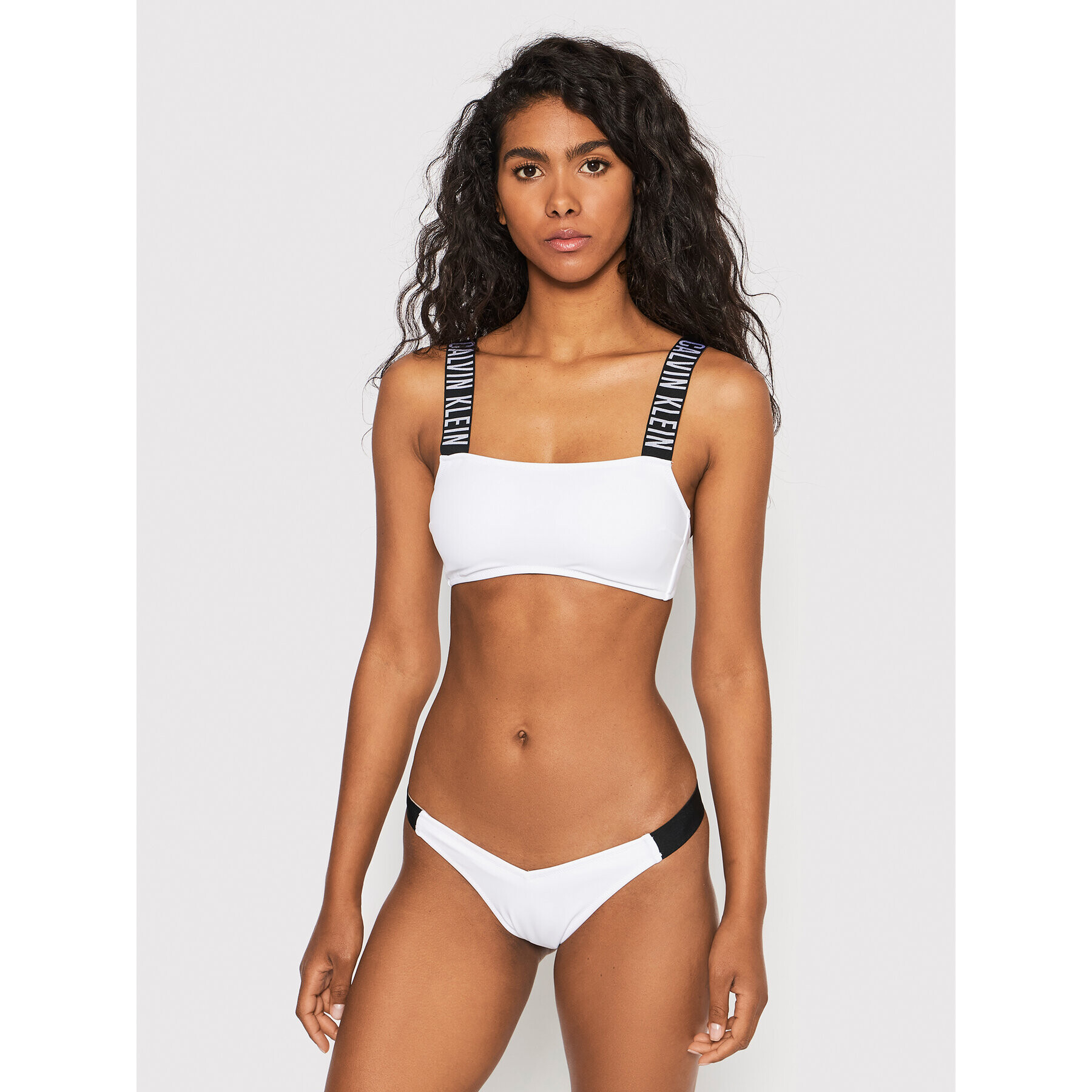 Calvin Klein Swimwear Spodný diel bikín KW0KW01726 Biela - Pepit.sk