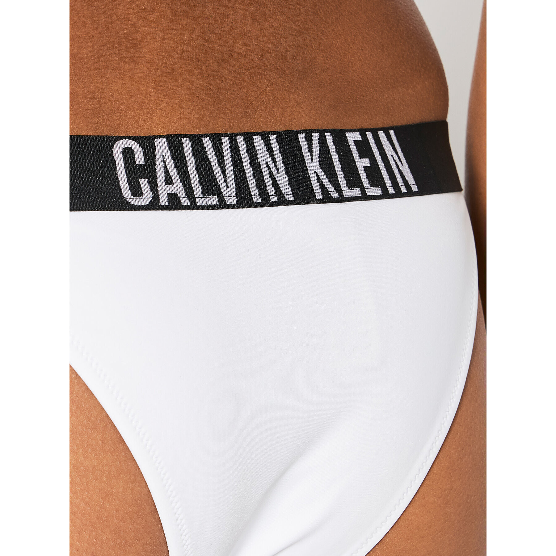 Calvin Klein Swimwear Spodný diel bikín KW0KW01726 Biela - Pepit.sk