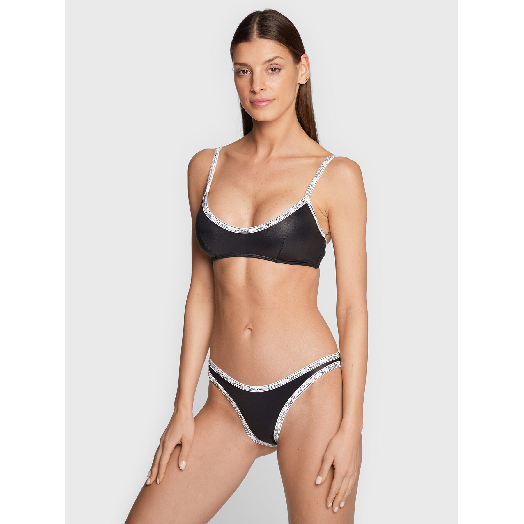 Calvin Klein Swimwear Spodný diel bikín KW0KW01952 Čierna - Pepit.sk