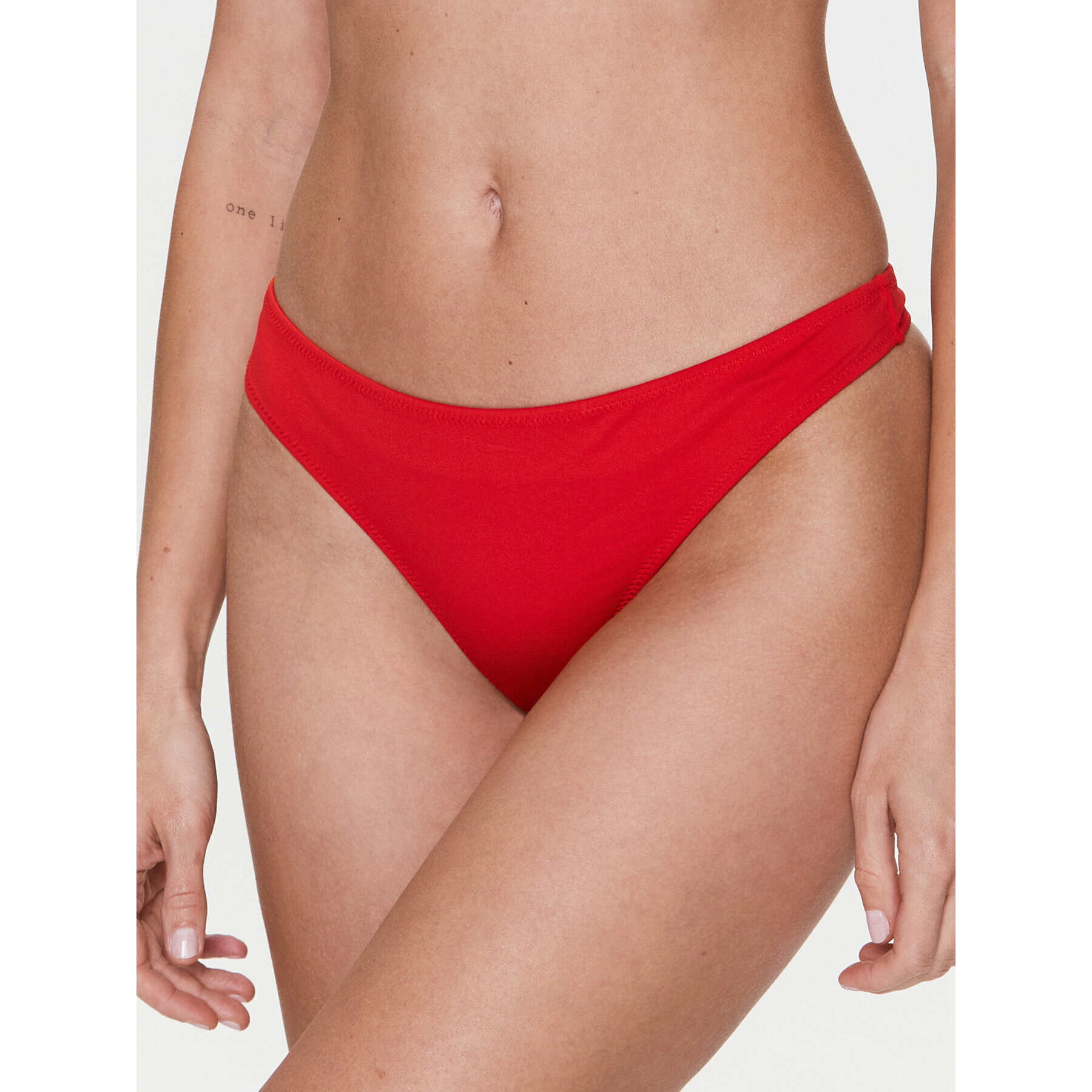 Calvin Klein Swimwear Spodný diel bikín KW0KW02064 Červená - Pepit.sk