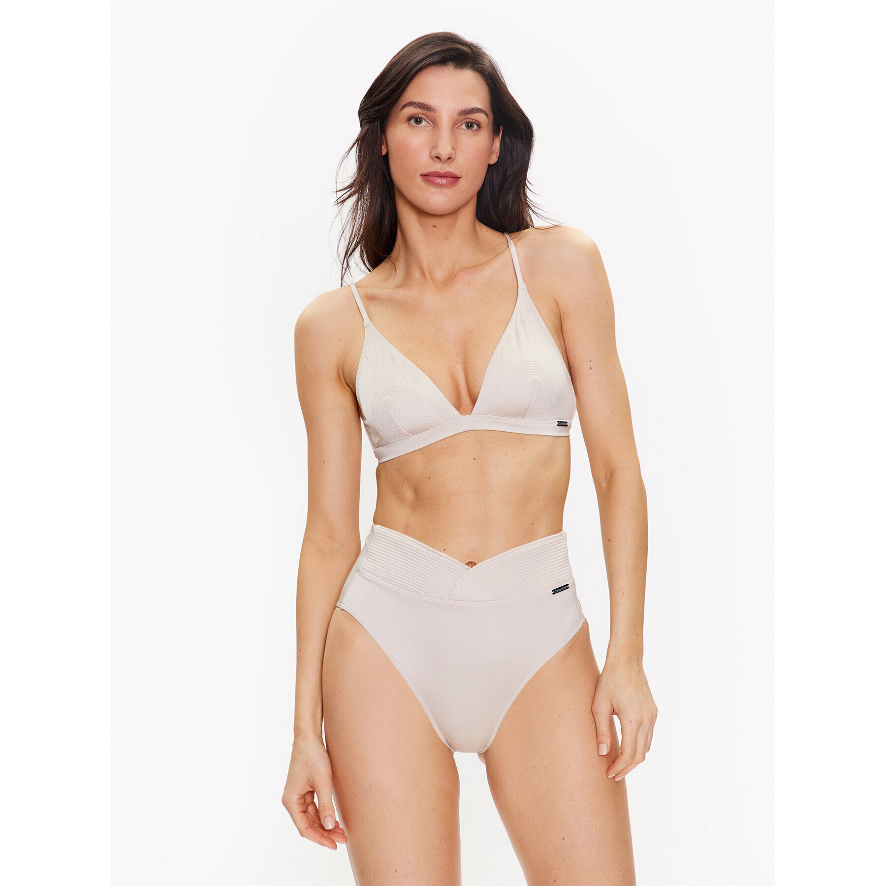 Calvin Klein Swimwear Spodný diel bikín KW0KW02141 Béžová - Pepit.sk