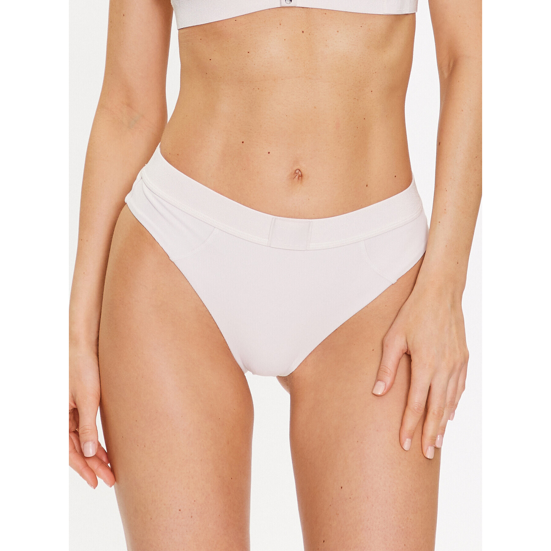 Calvin Klein Swimwear Spodný diel bikín KW0KW02150 Écru - Pepit.sk