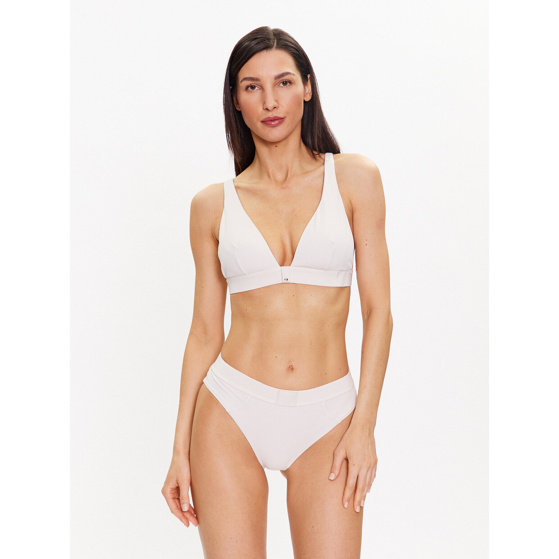 Calvin Klein Swimwear Spodný diel bikín KW0KW02150 Écru - Pepit.sk