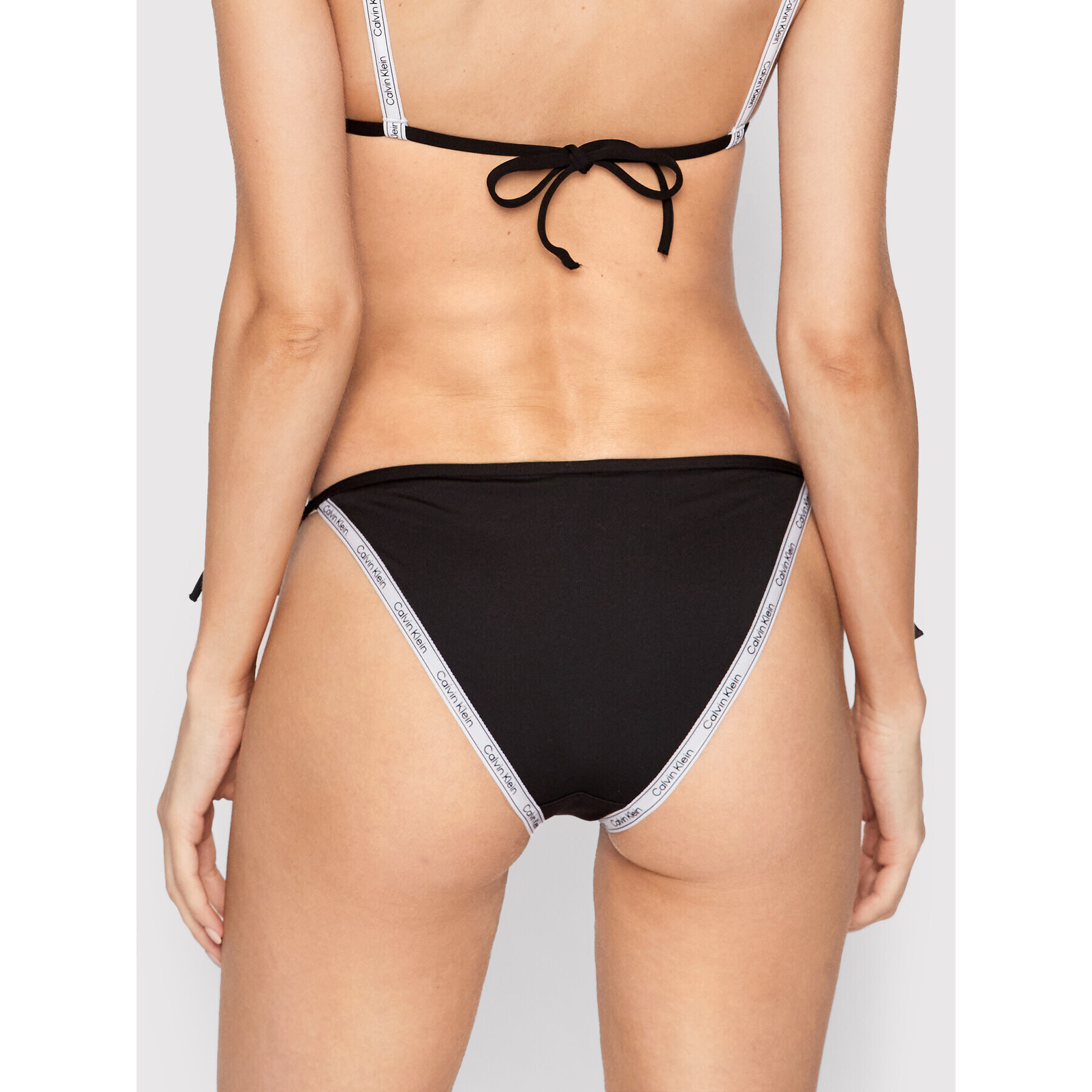 Calvin Klein Swimwear Spodný diel bikín Logo Tape KW0KW01711 Čierna - Pepit.sk