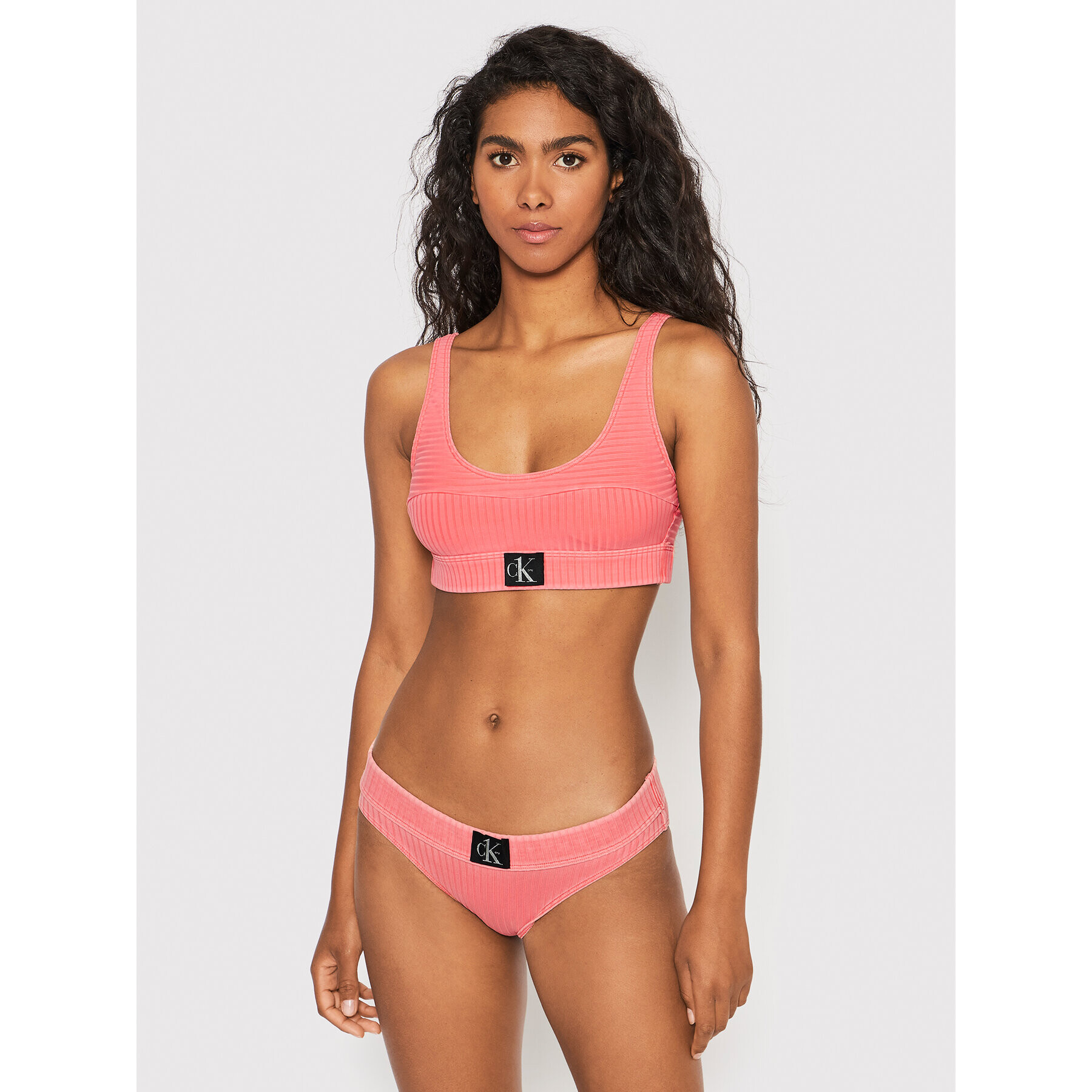 Calvin Klein Swimwear Vrchný diel bikín Authentic KW0KW01753 Ružová - Pepit.sk