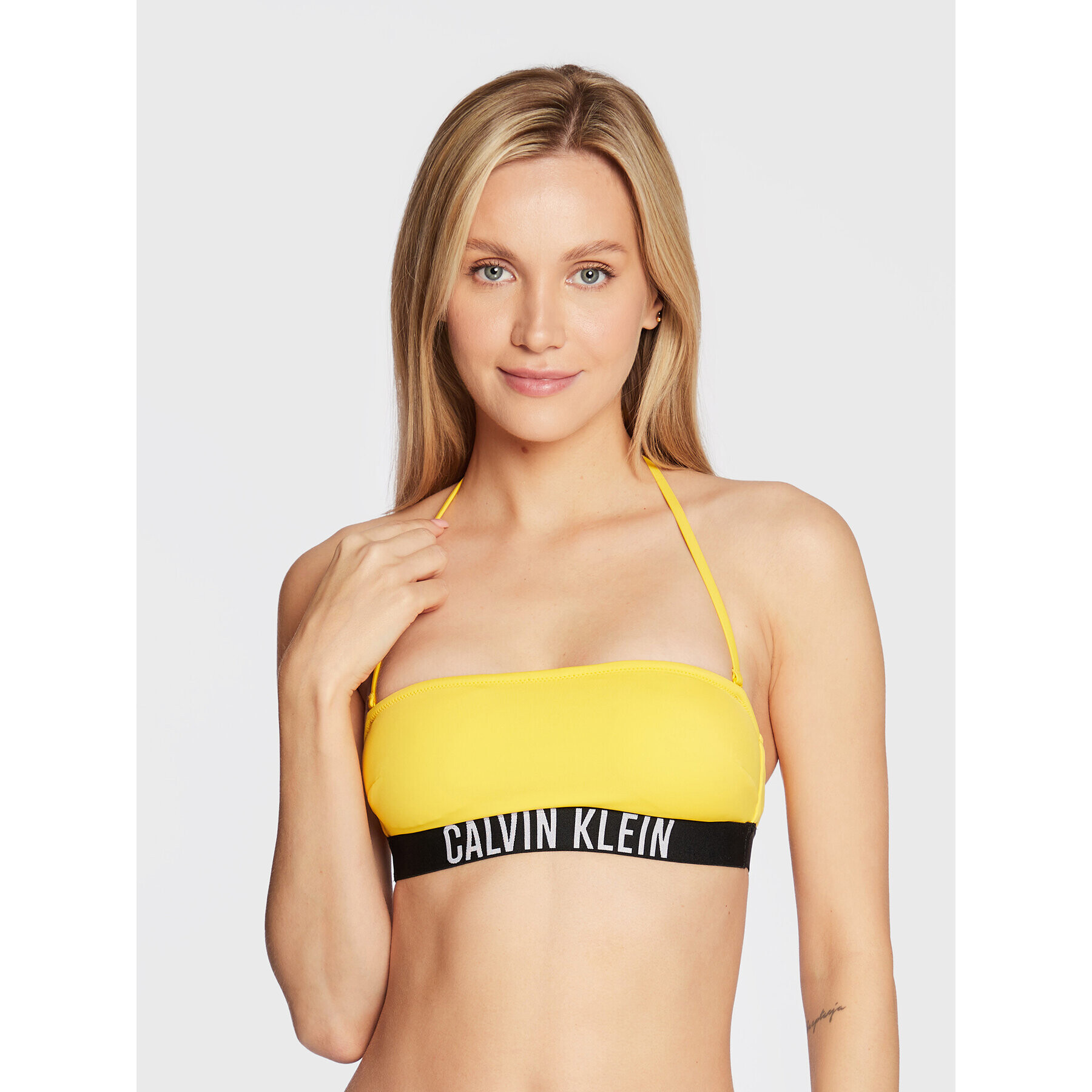 Calvin Klein Swimwear Vrchný diel bikín Intense Power KW0KW01907 Žltá - Pepit.sk