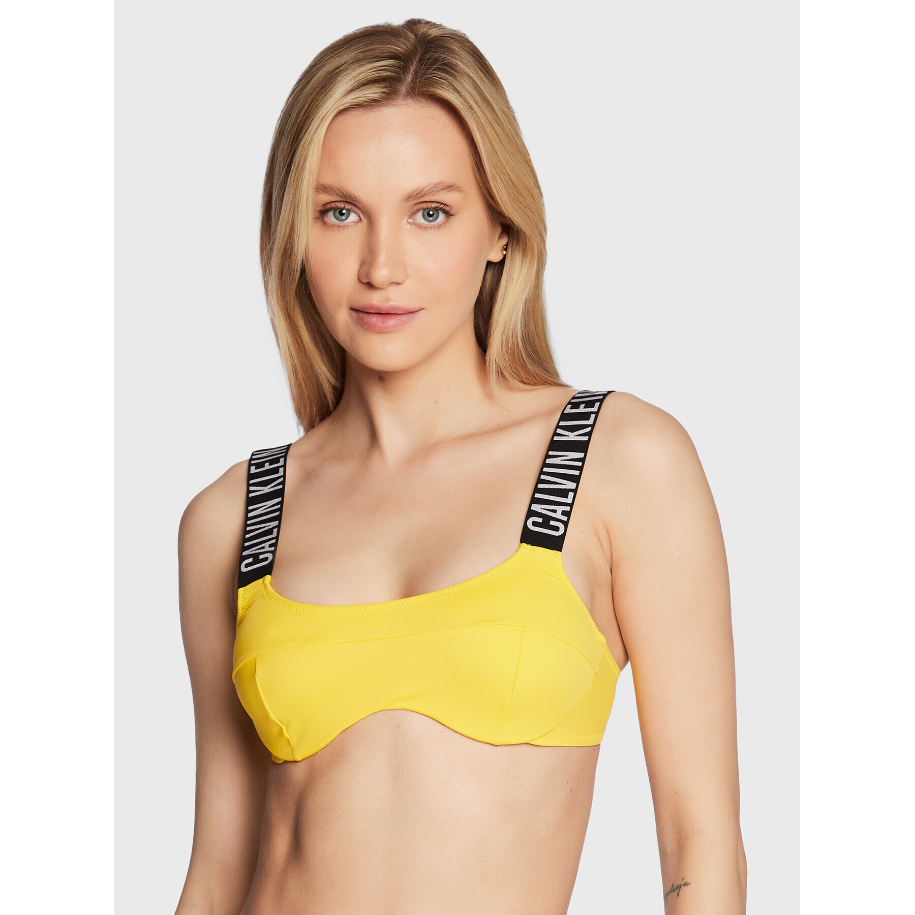 Calvin Klein Swimwear Vrchný diel bikín Intense Power KW0KW01908 Žltá - Pepit.sk