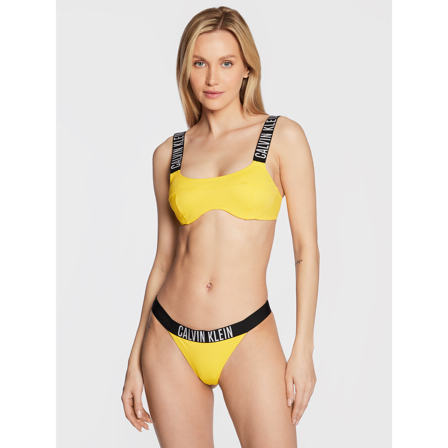 Calvin Klein Swimwear Vrchný diel bikín Intense Power KW0KW01908 Žltá - Pepit.sk