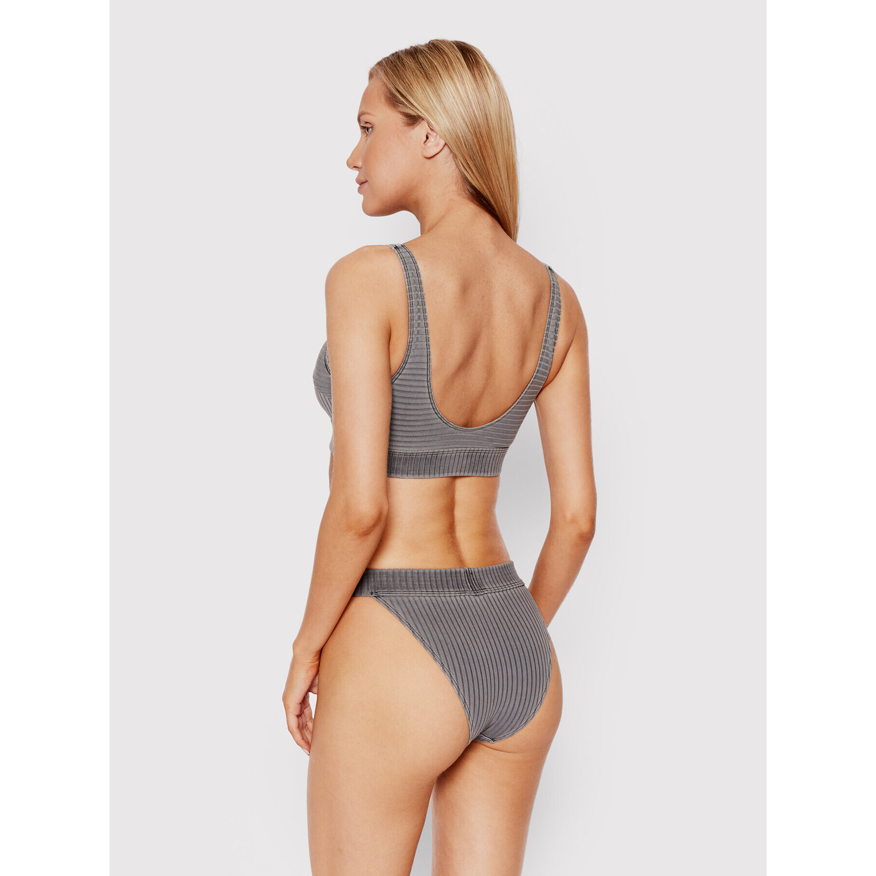 Calvin Klein Swimwear Vrchný diel bikín KW0KW01753 Sivá - Pepit.sk