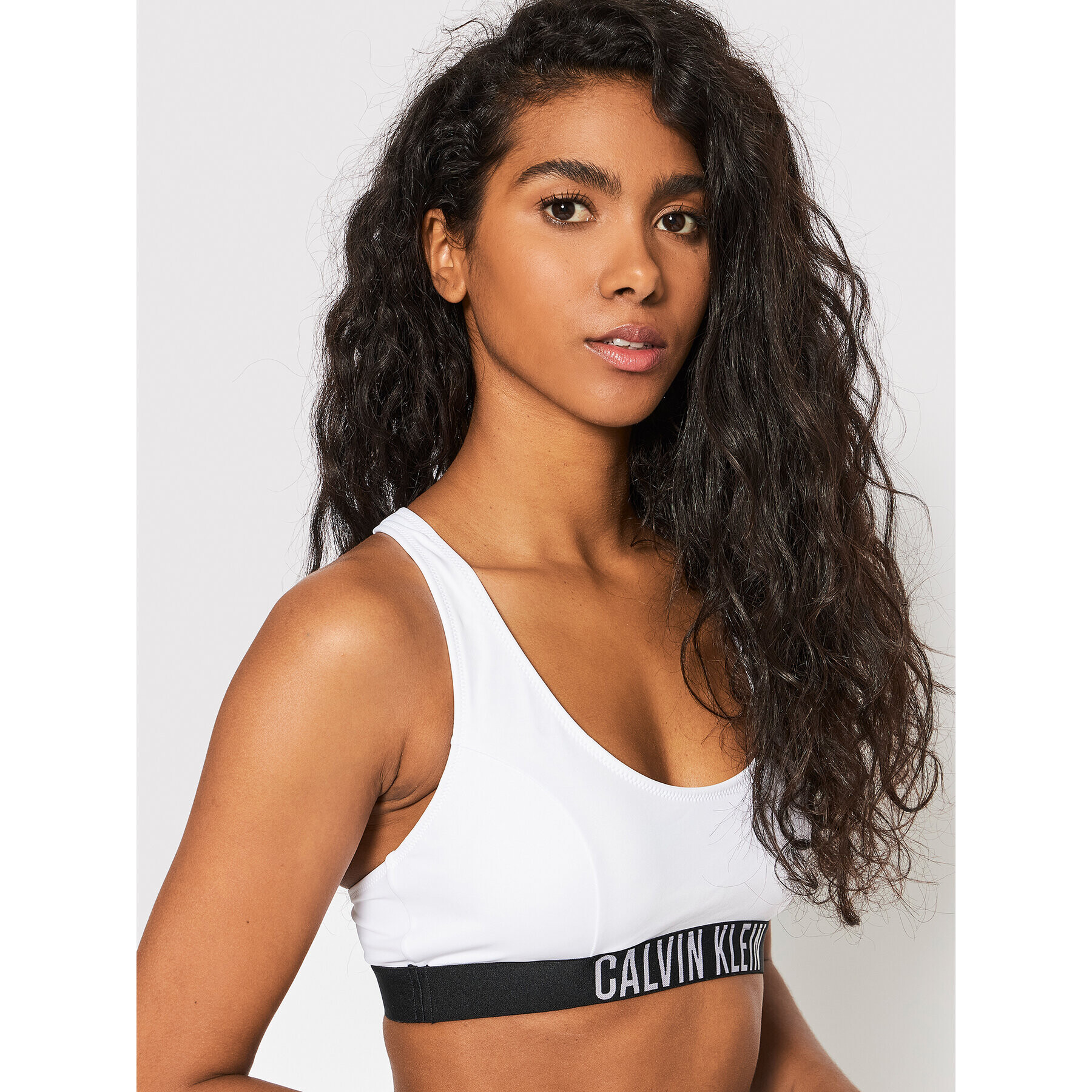 Calvin Klein Swimwear Vrchný diel bikín KW0KW01839 Biela - Pepit.sk