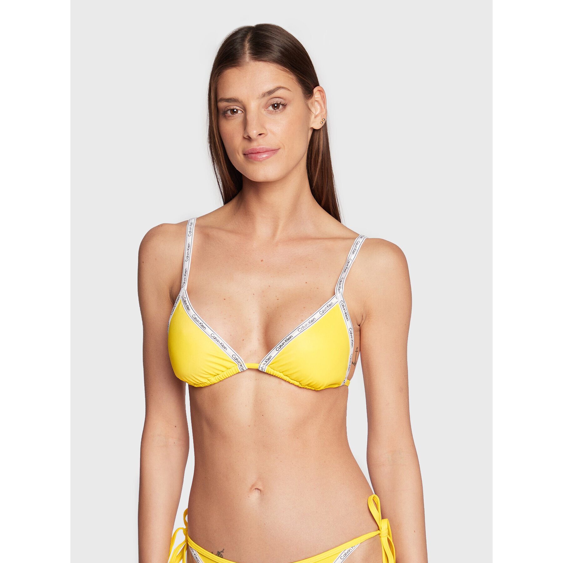 Calvin Klein Swimwear Vrchný diel bikín KW0KW01945 Žltá - Pepit.sk