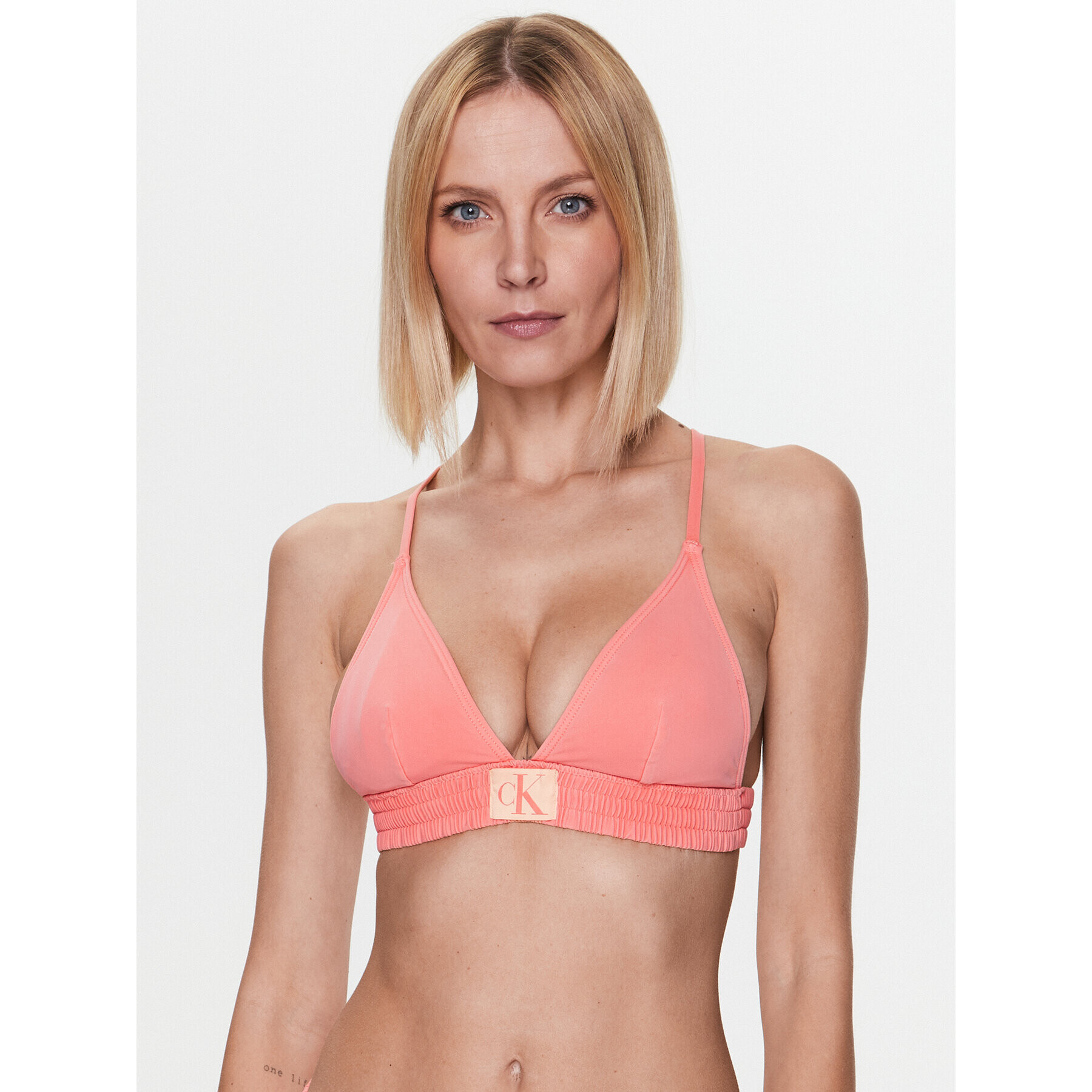 Calvin Klein Swimwear Vrchný diel bikín KW0KW01974 Oranžová - Pepit.sk