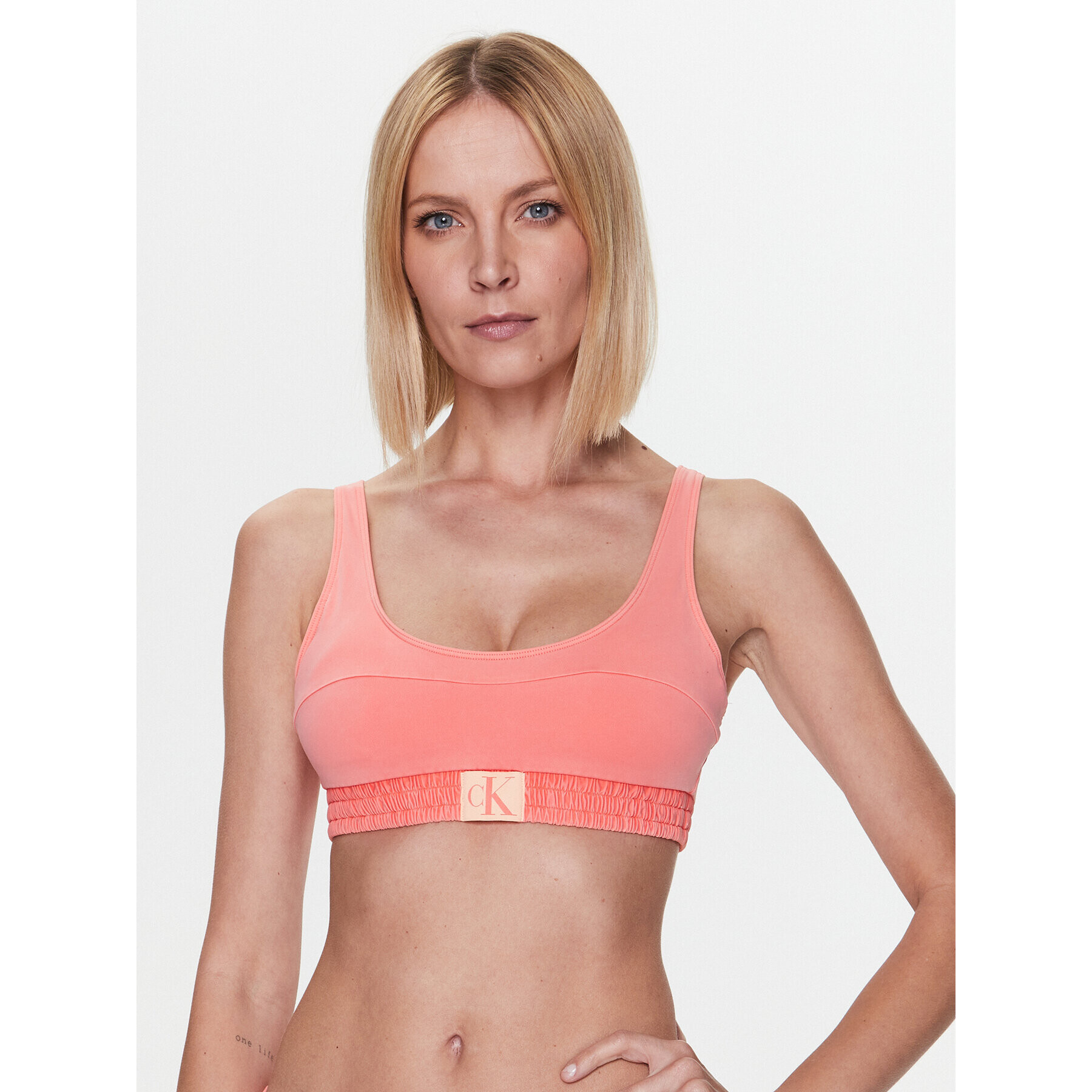 Calvin Klein Swimwear Vrchný diel bikín KW0KW01975 Oranžová - Pepit.sk