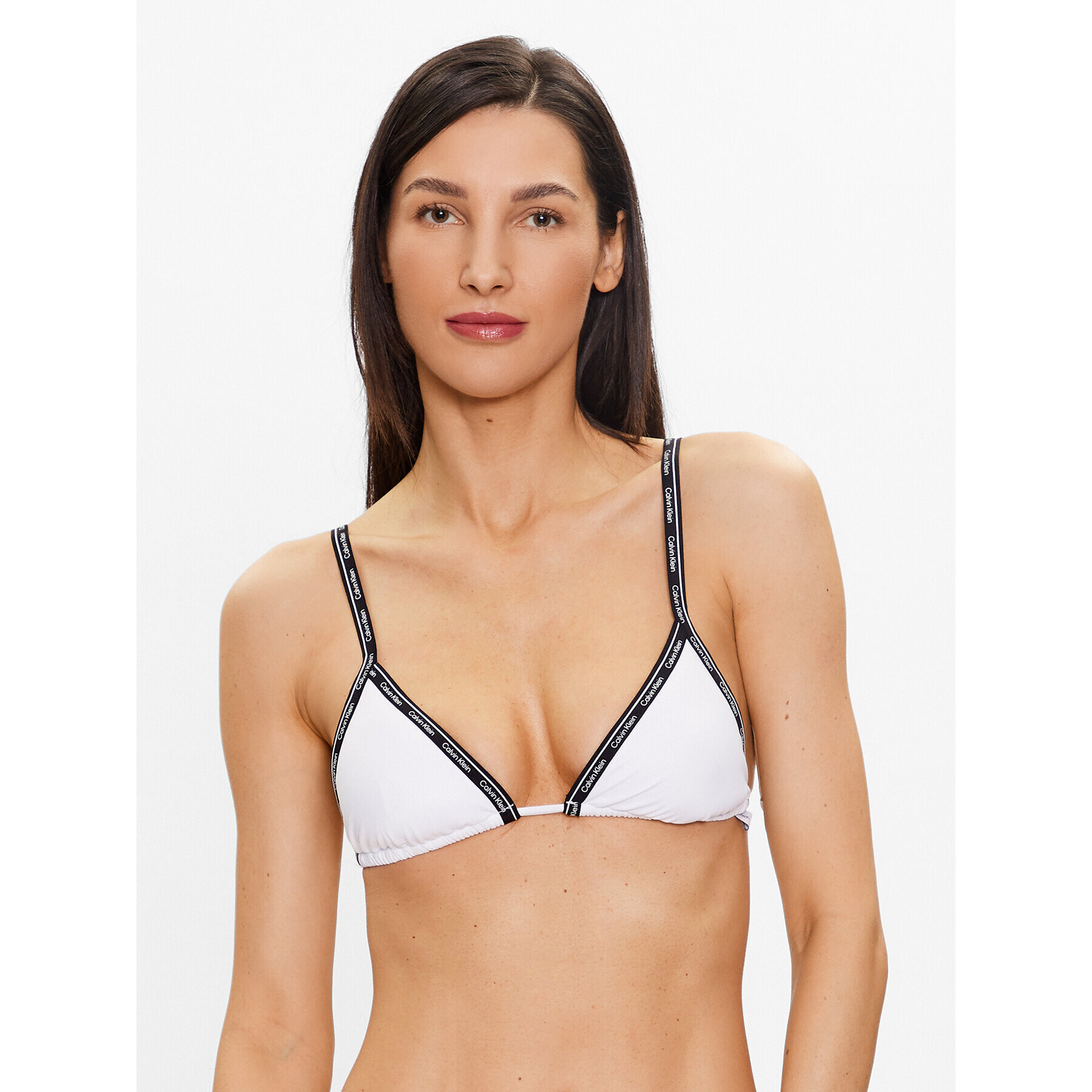 Calvin Klein Swimwear Vrchný diel bikín KW0KW01977 Biela - Pepit.sk