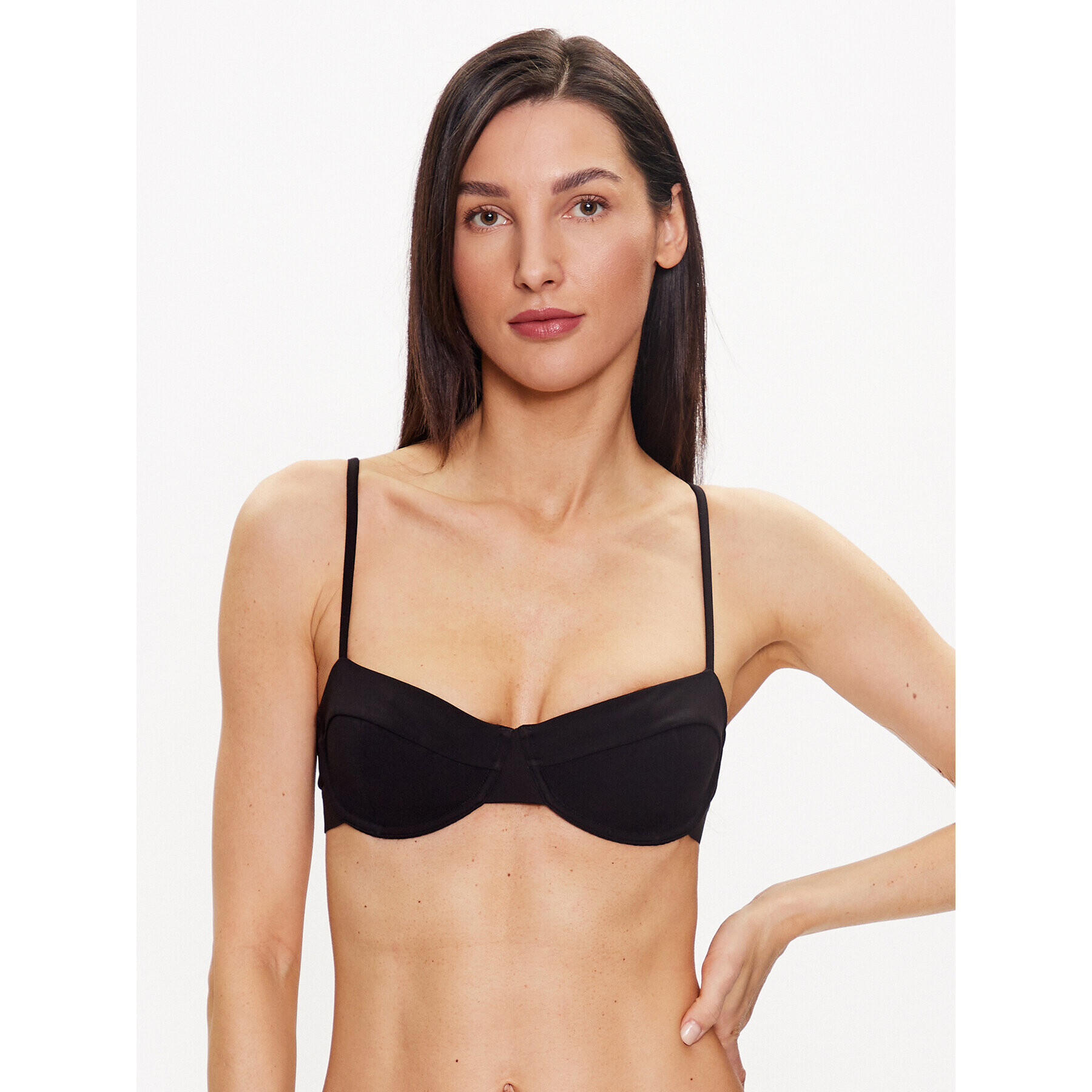 Calvin Klein Swimwear Vrchný diel bikín KW0KW02037 Čierna - Pepit.sk