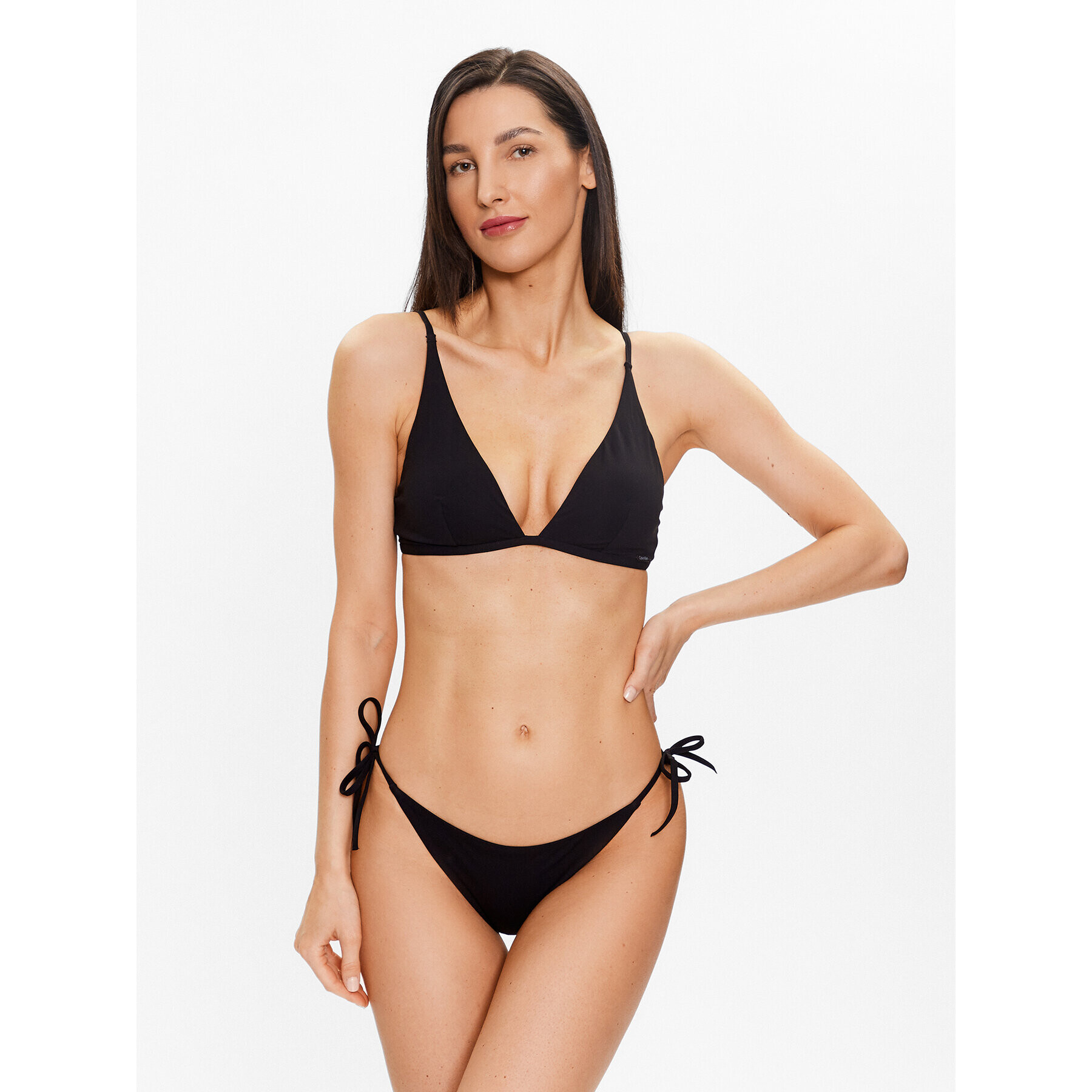 Calvin Klein Swimwear Vrchný diel bikín KW0KW02041 Čierna - Pepit.sk