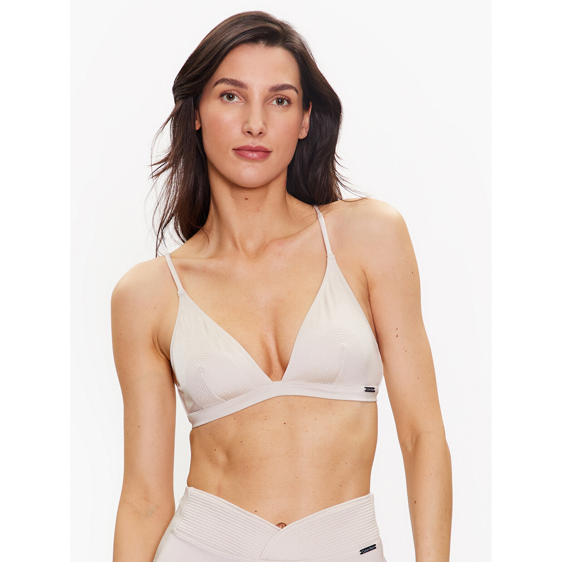 Calvin Klein Swimwear Vrchný diel bikín KW0KW02143 Béžová - Pepit.sk