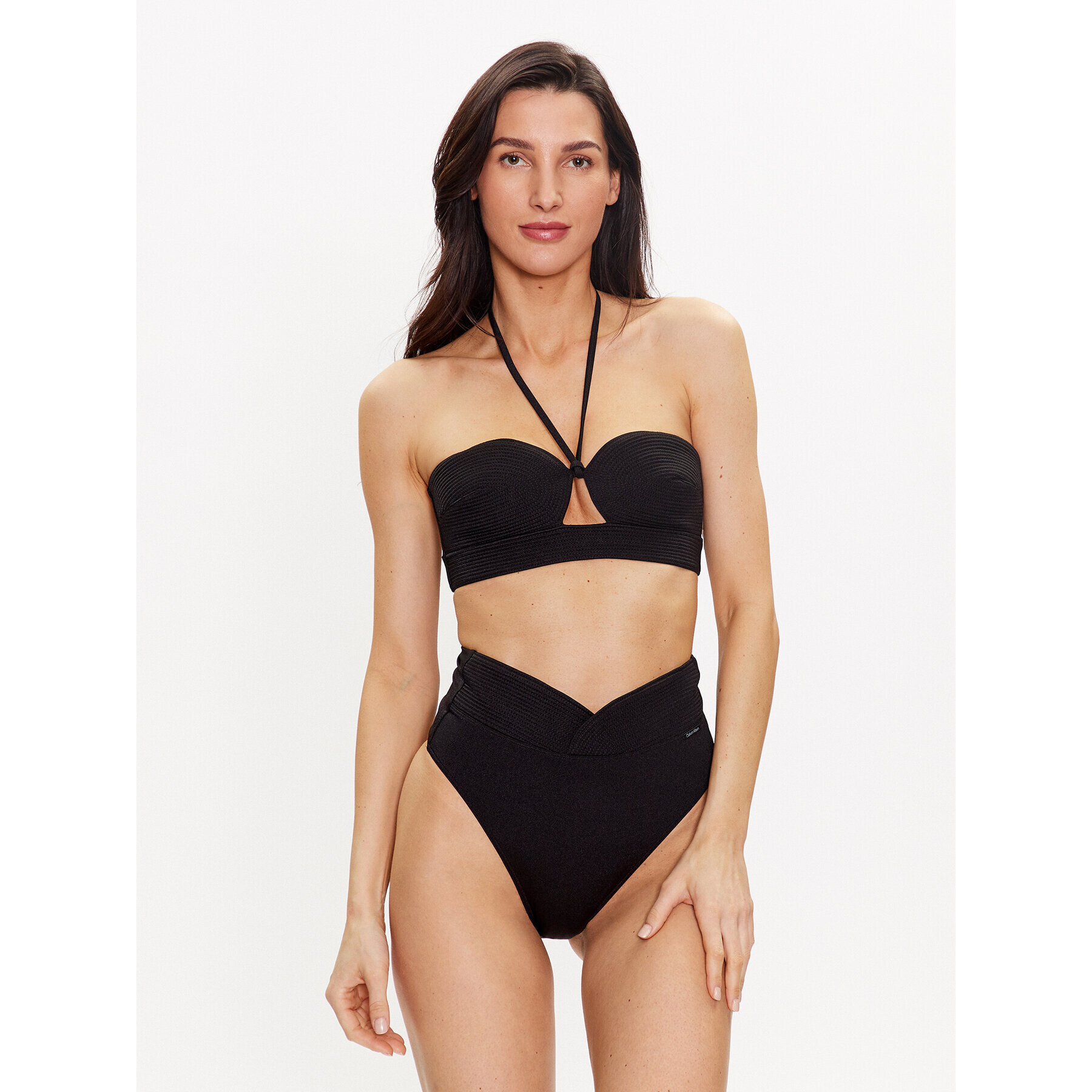 Calvin Klein Swimwear Vrchný diel bikín KW0KW02144 Čierna - Pepit.sk