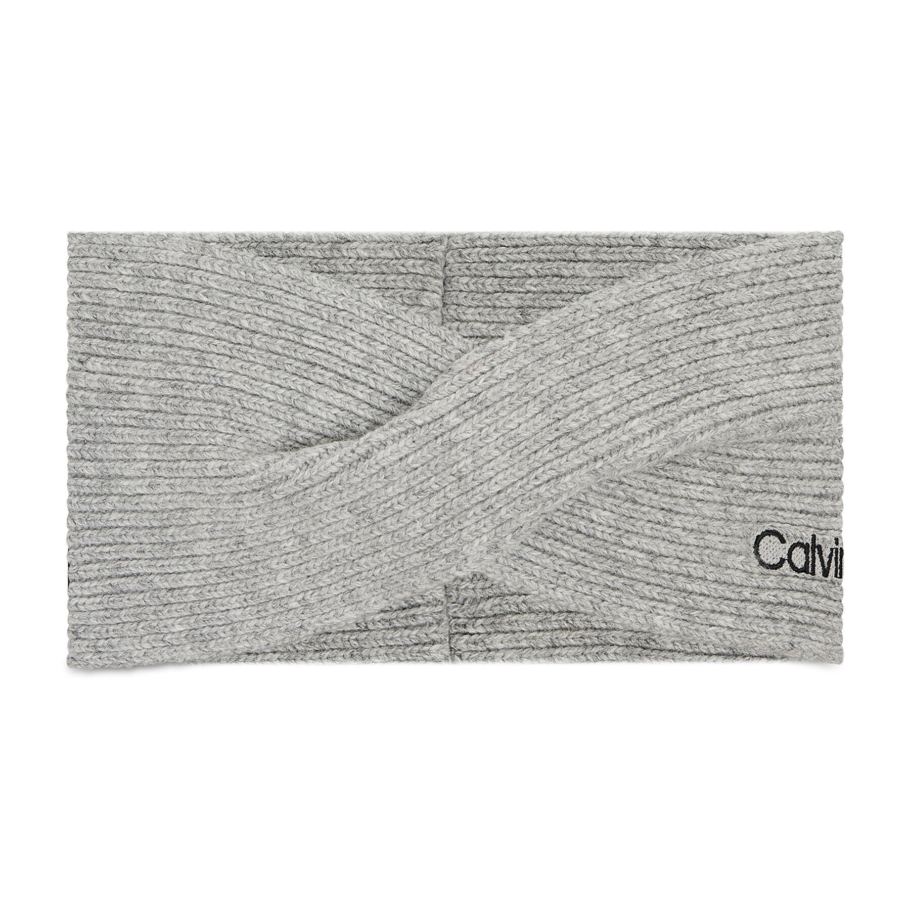 Calvin Klein Textilná čelenka Essential Knit Headband K60K608656 Sivá - Pepit.sk