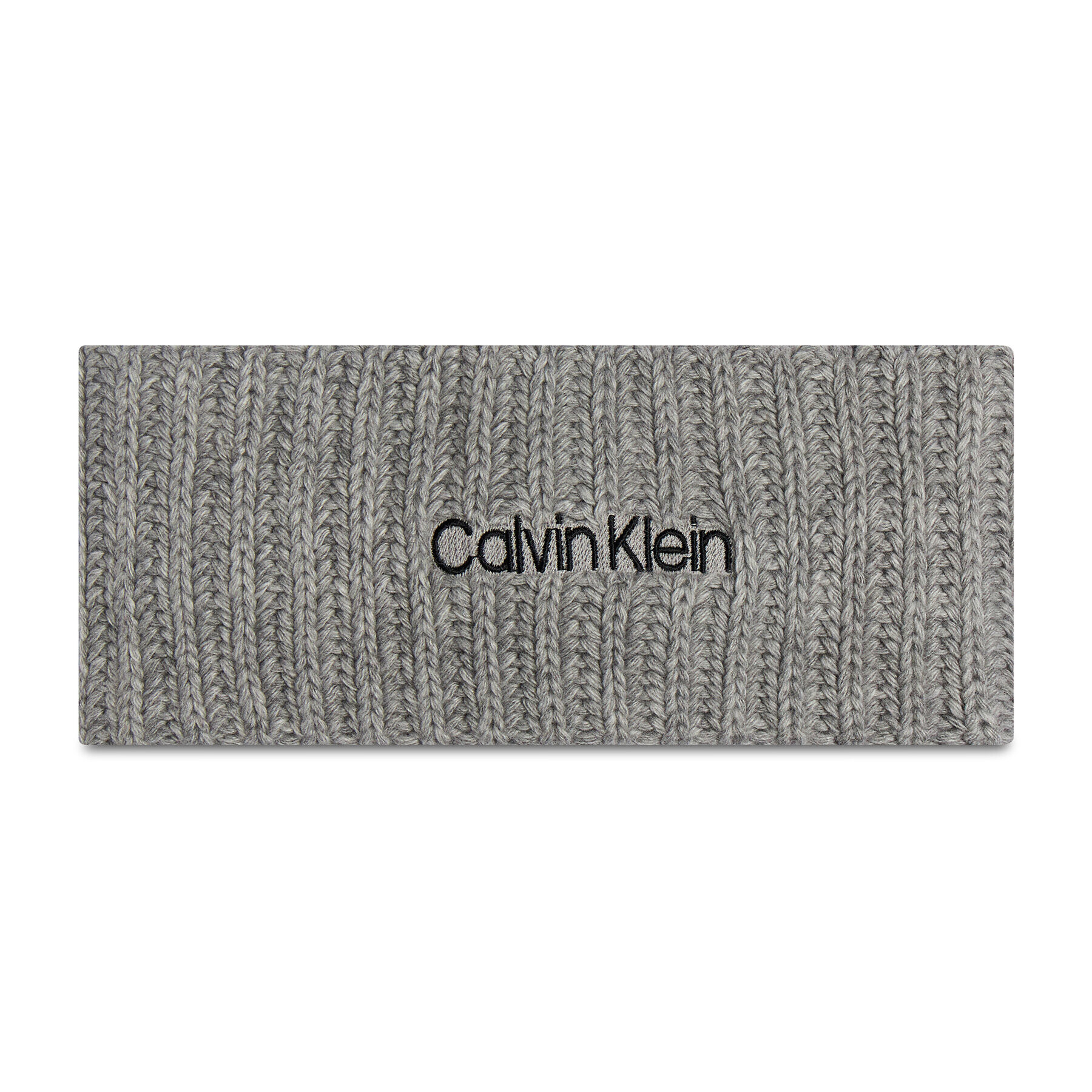 Calvin Klein Textilná čelenka Oversized Knit Headband K60K6086480 Sivá - Pepit.sk