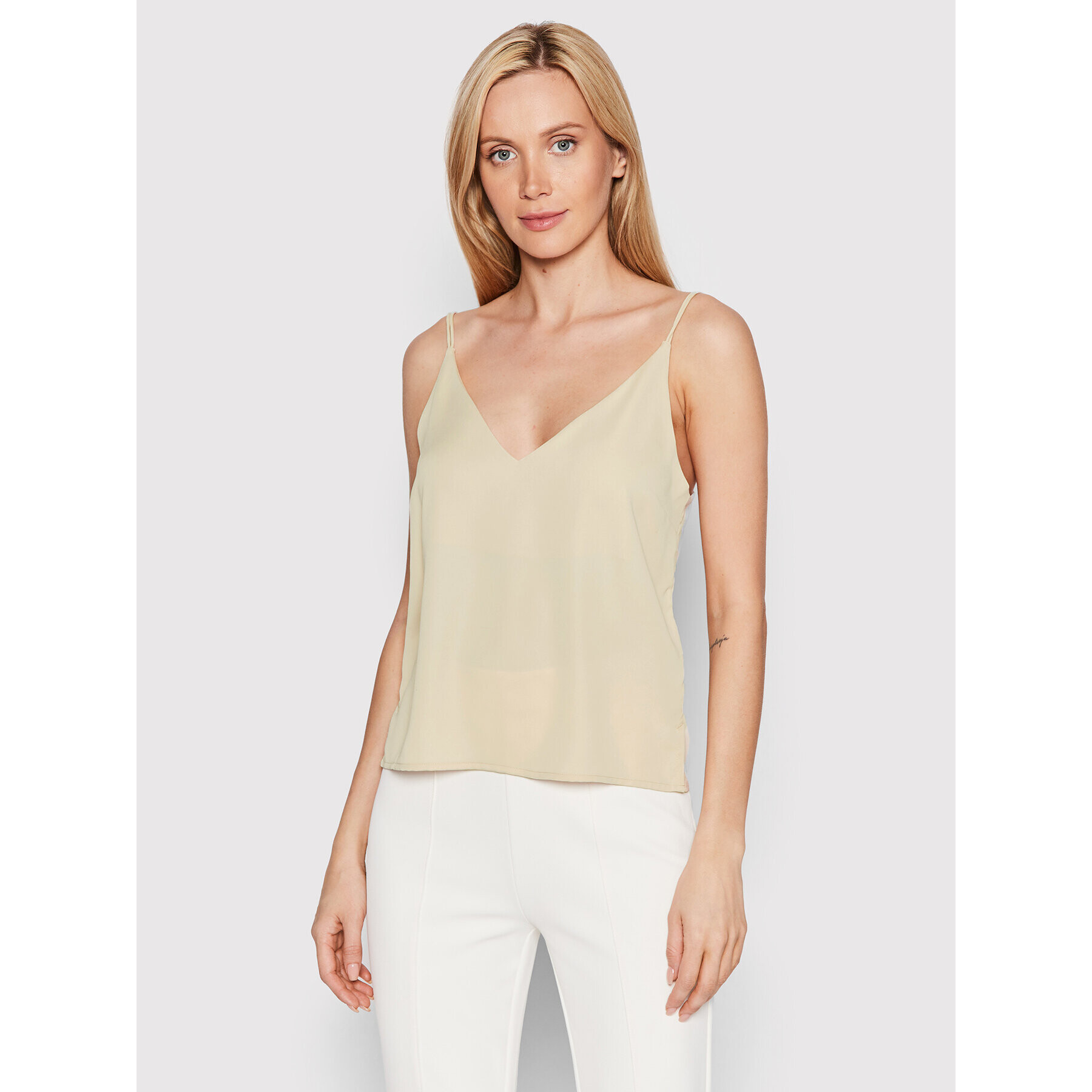 Calvin Klein Top Cami K20K203781 Béžová Regular Fit - Pepit.sk