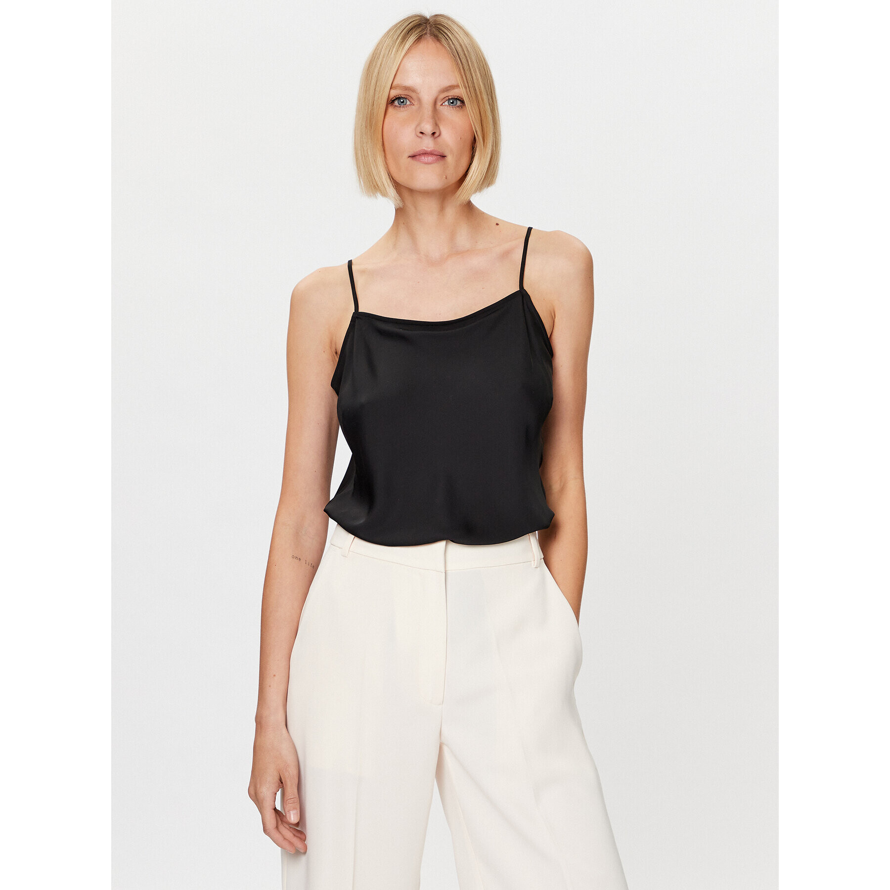 Calvin Klein Top Cami K20K205844 Čierna Regular Fit - Pepit.sk