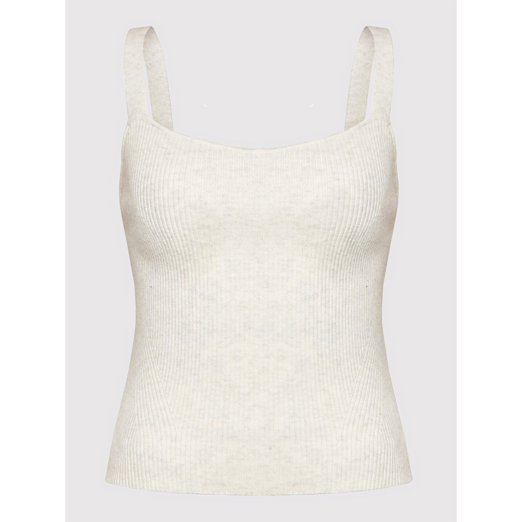 Calvin Klein Top Essential Rib Knitted Cami K20K203478 Béžová Slim Fit - Pepit.sk