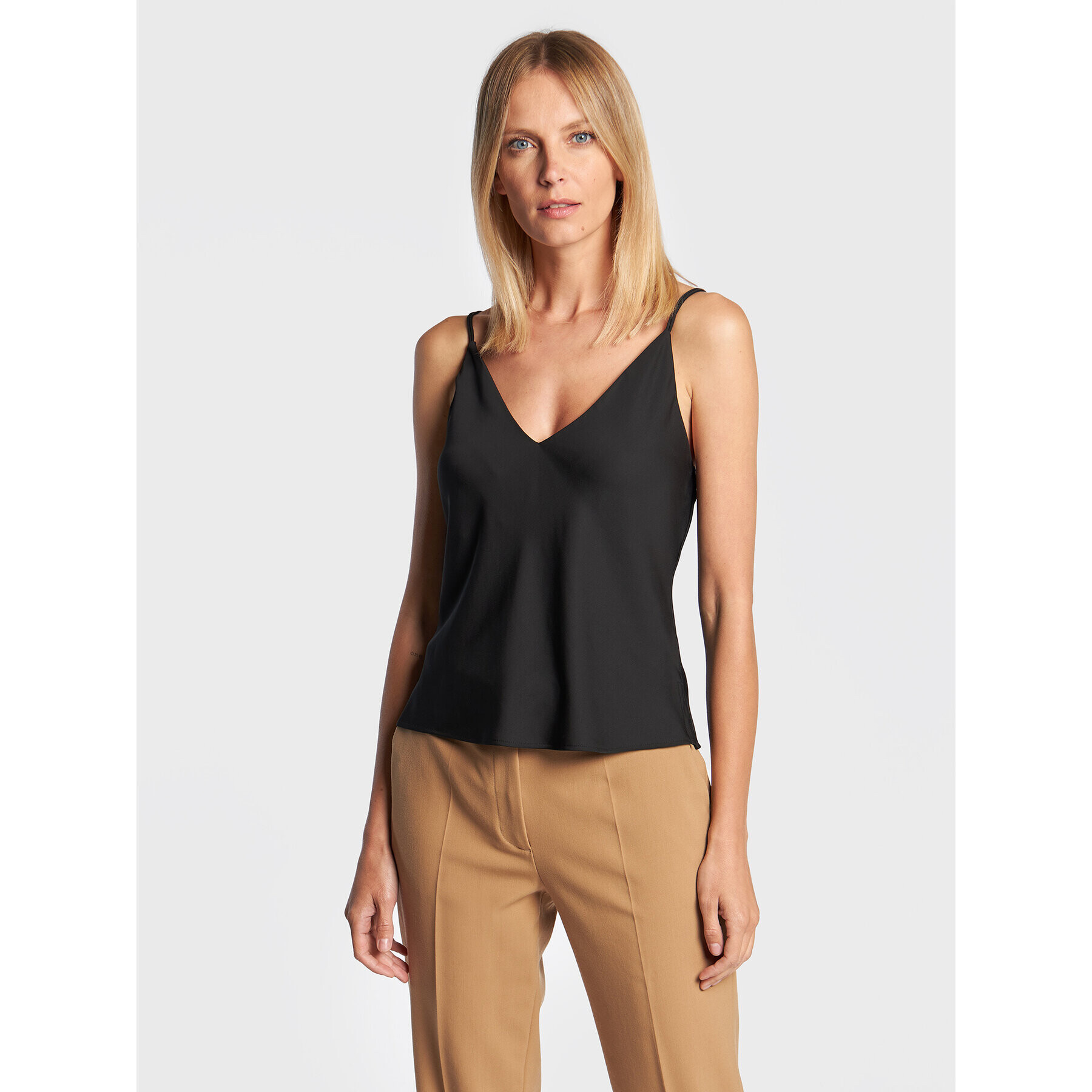 Calvin Klein Top K20K205543 Čierna Regular Fit - Pepit.sk