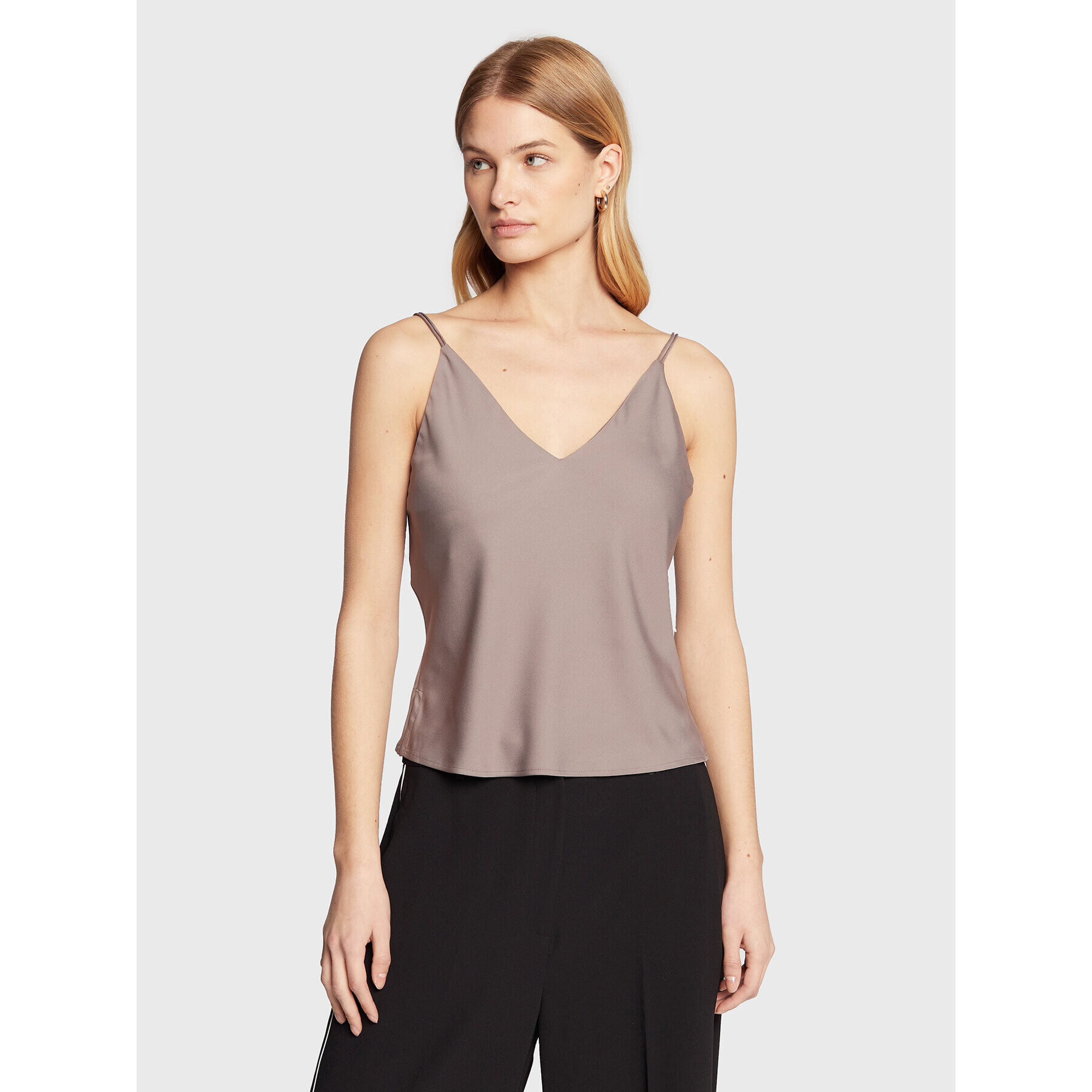 Calvin Klein Top K20K205543 Sivá Regular Fit - Pepit.sk