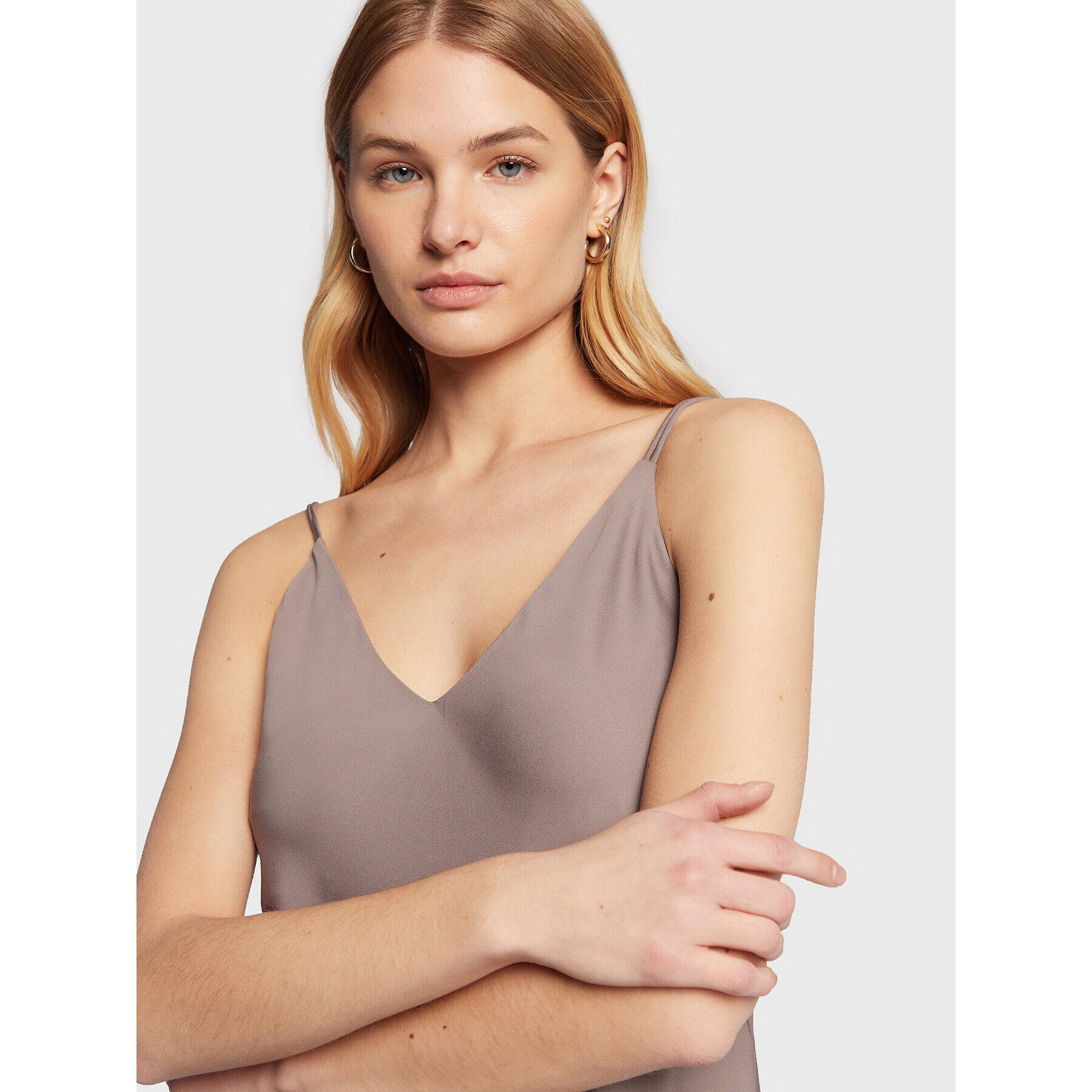 Calvin Klein Top K20K205543 Sivá Regular Fit - Pepit.sk