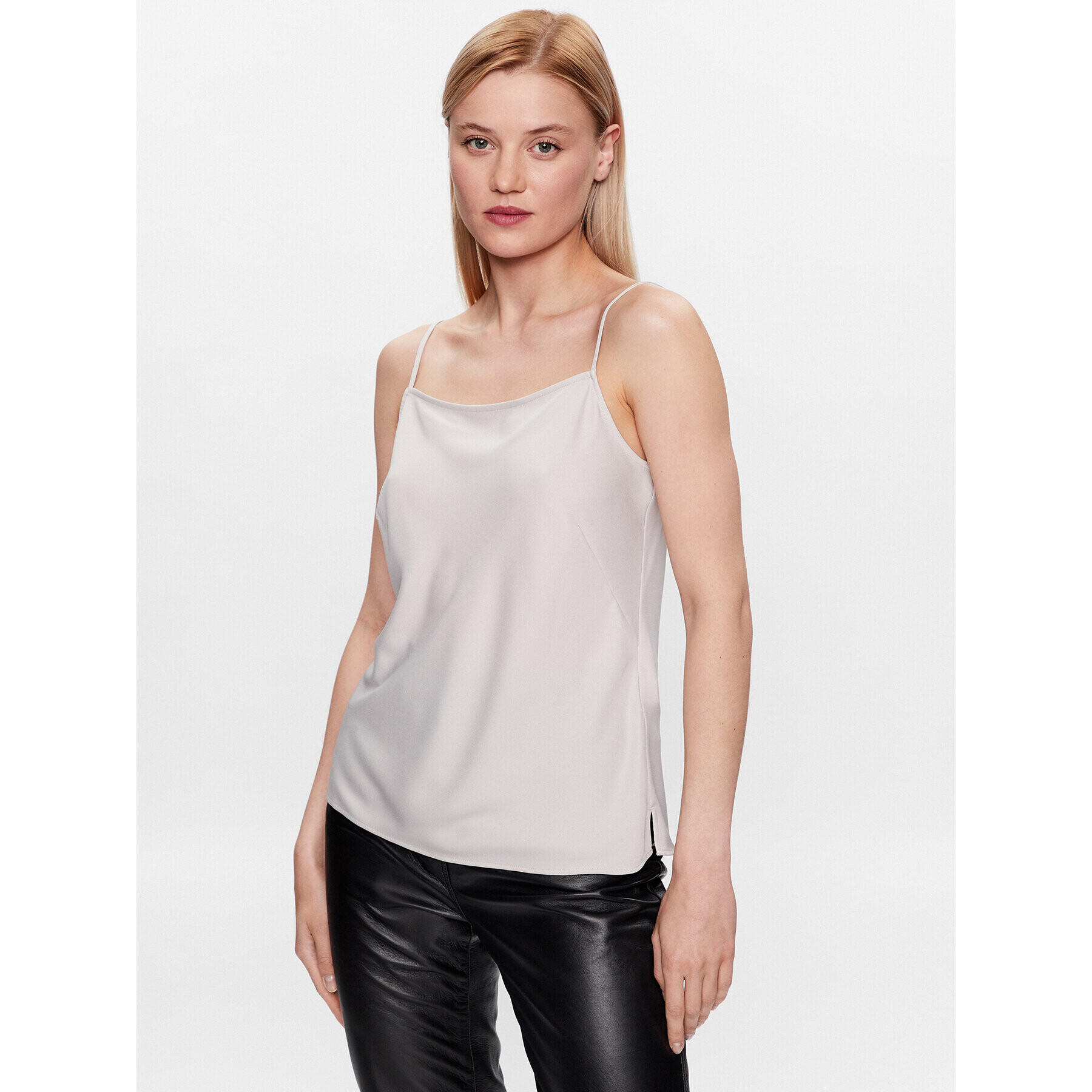 Calvin Klein Top K20K205844 Sivá Regular Fit - Pepit.sk