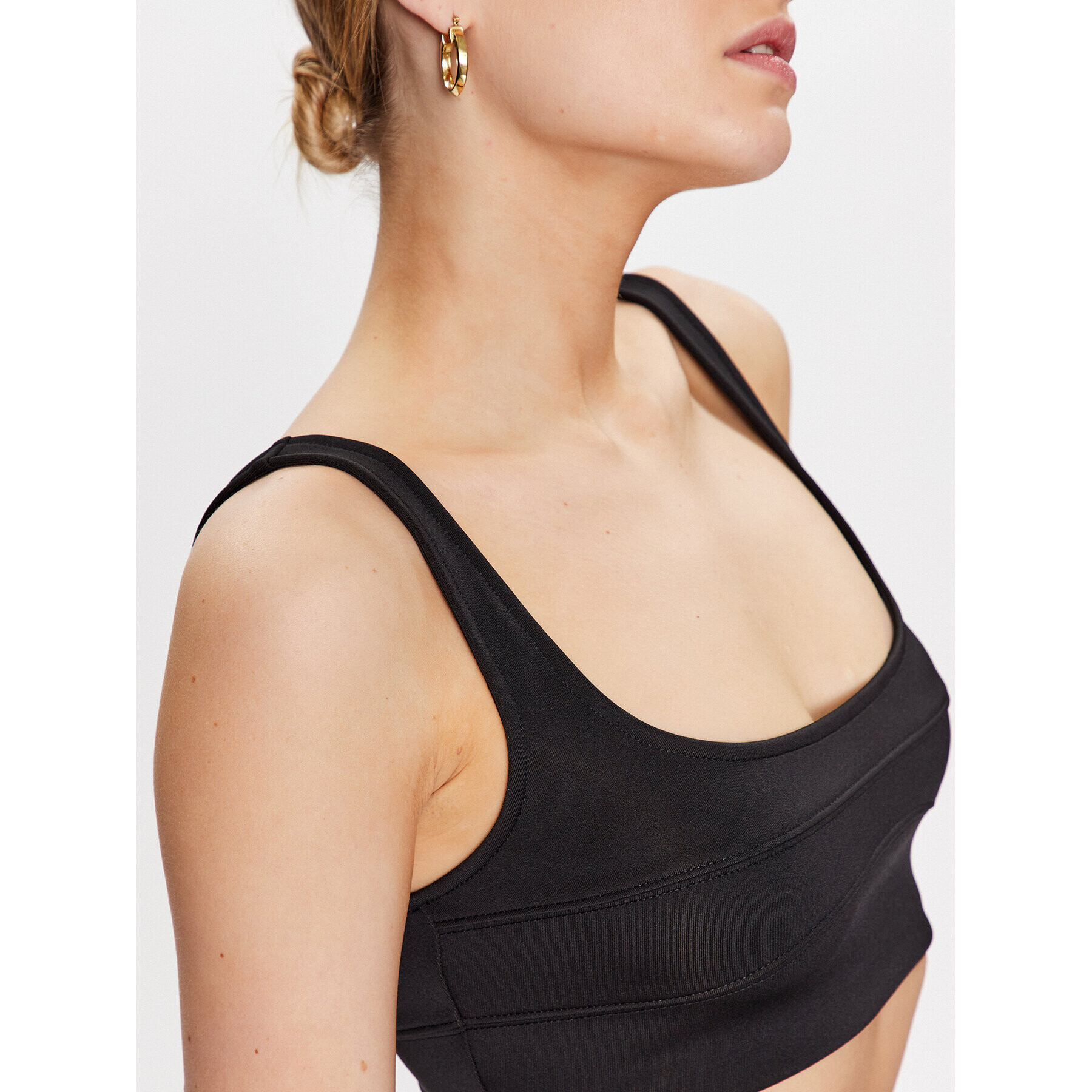 Calvin Klein Top Technical nit Bralette K20K205211 Čierna Slim Fit - Pepit.sk