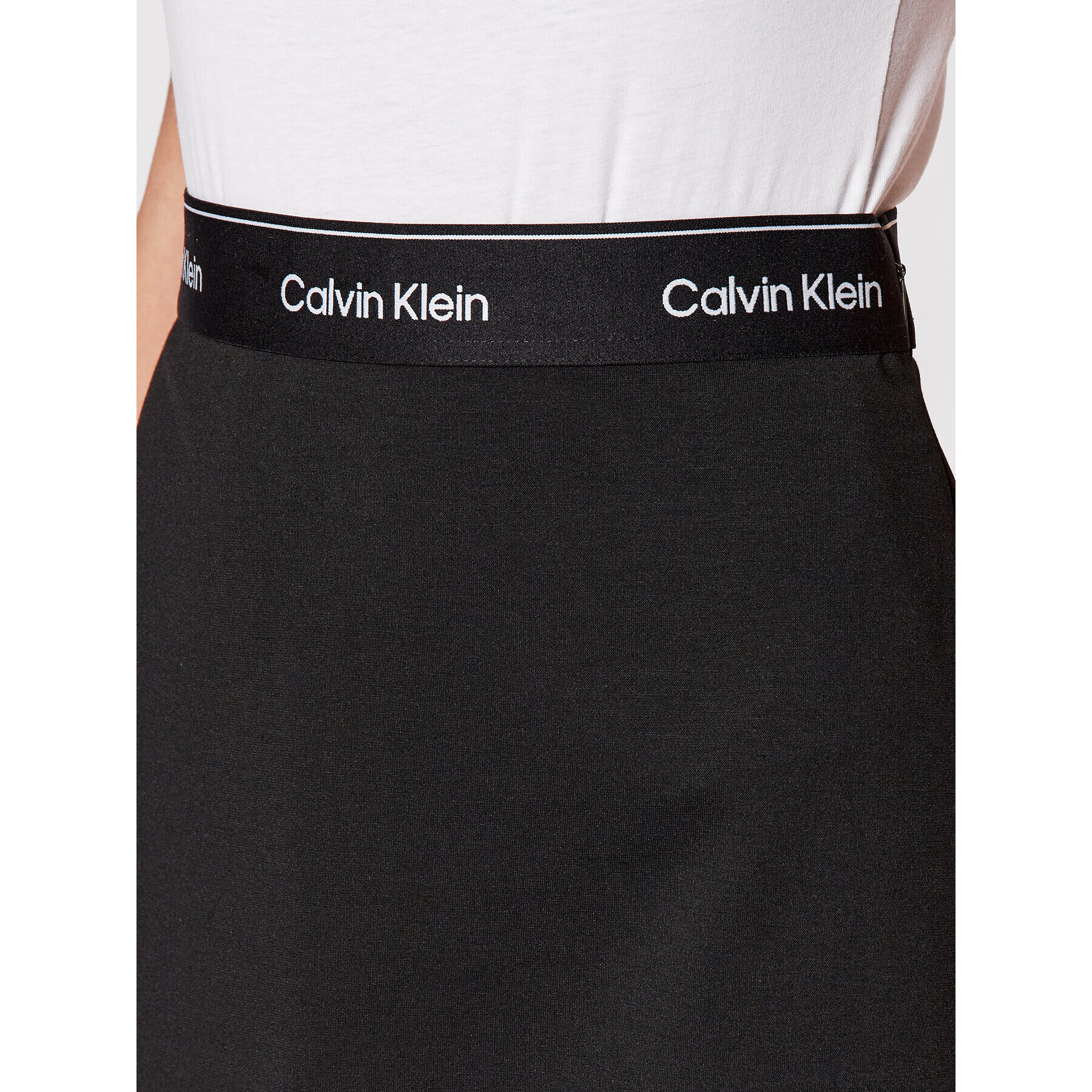 Calvin Klein Trapézová sukňa Milano K20K203565 Čierna Regular Fit - Pepit.sk