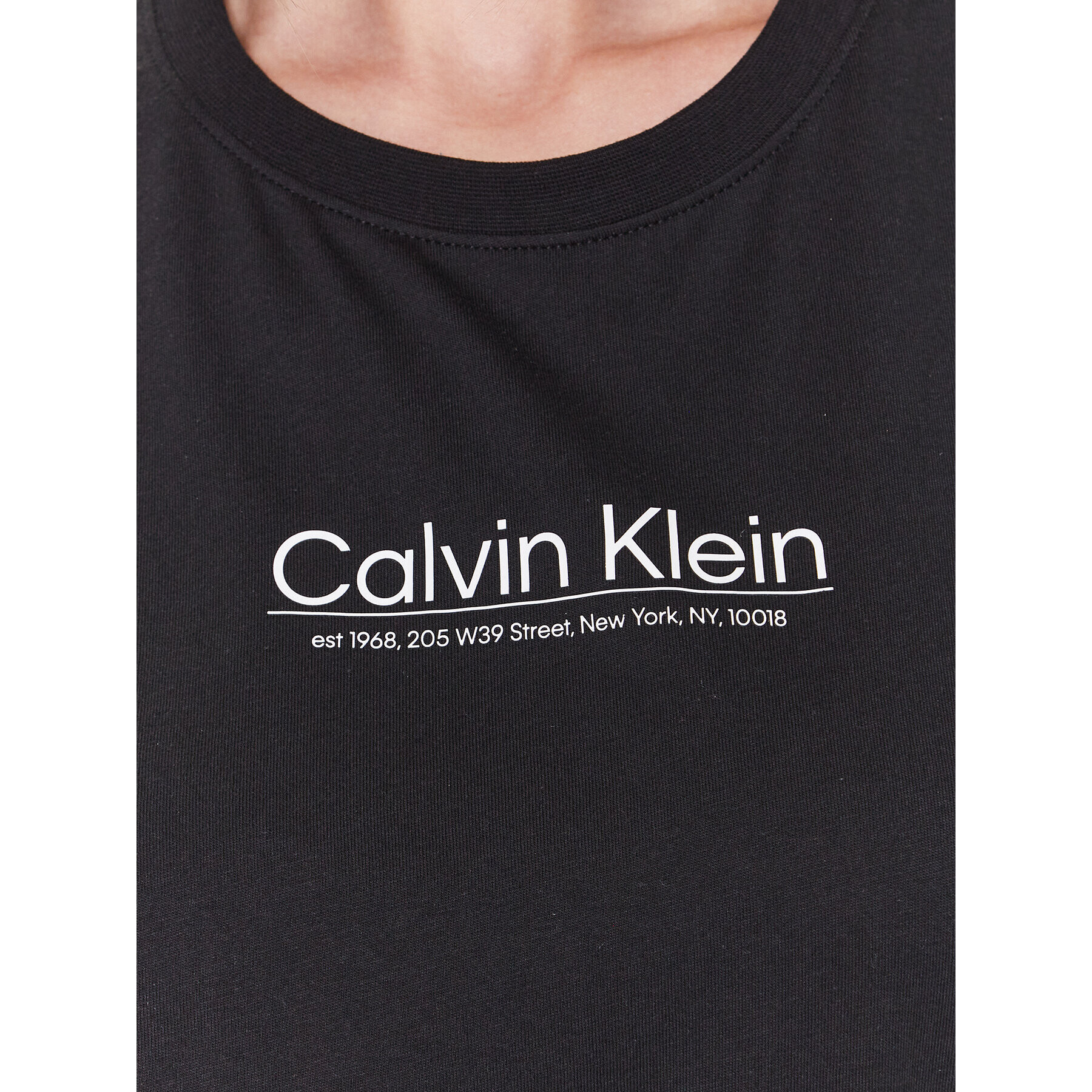 Calvin Klein Tričko Coordinates Logo Graphic K20K204996 Čierna Regular Fit - Pepit.sk