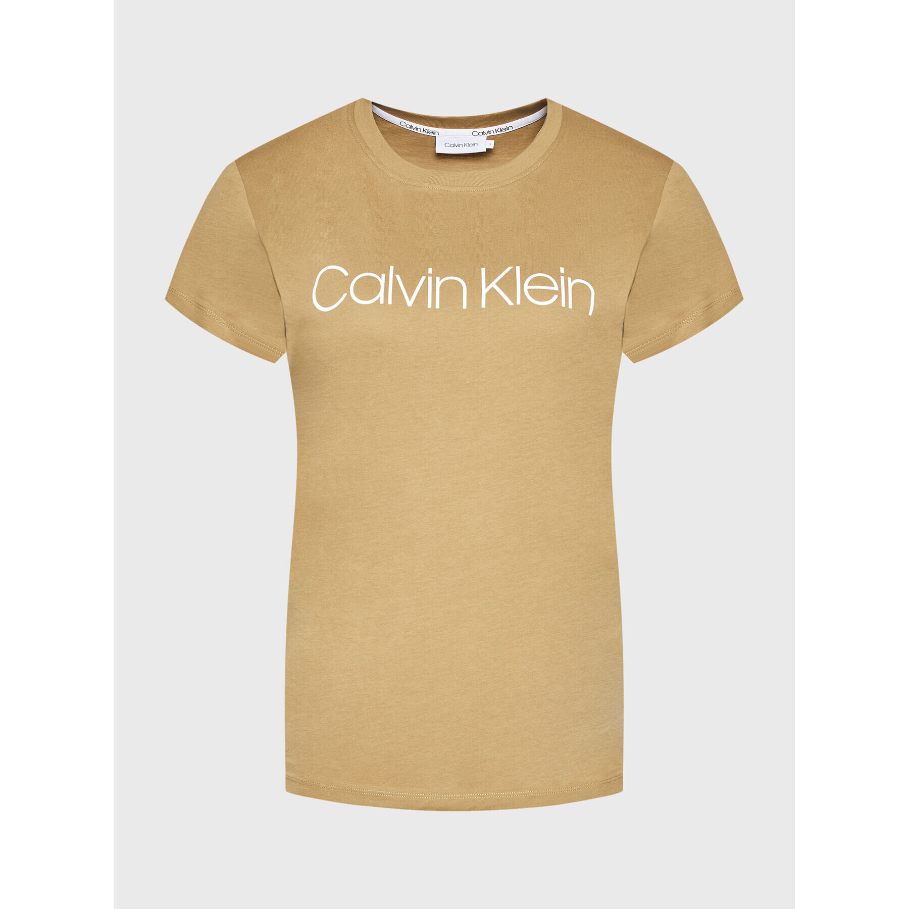 Calvin Klein Tričko Core Logo K20K202142 Béžová Regular Fit - Pepit.sk