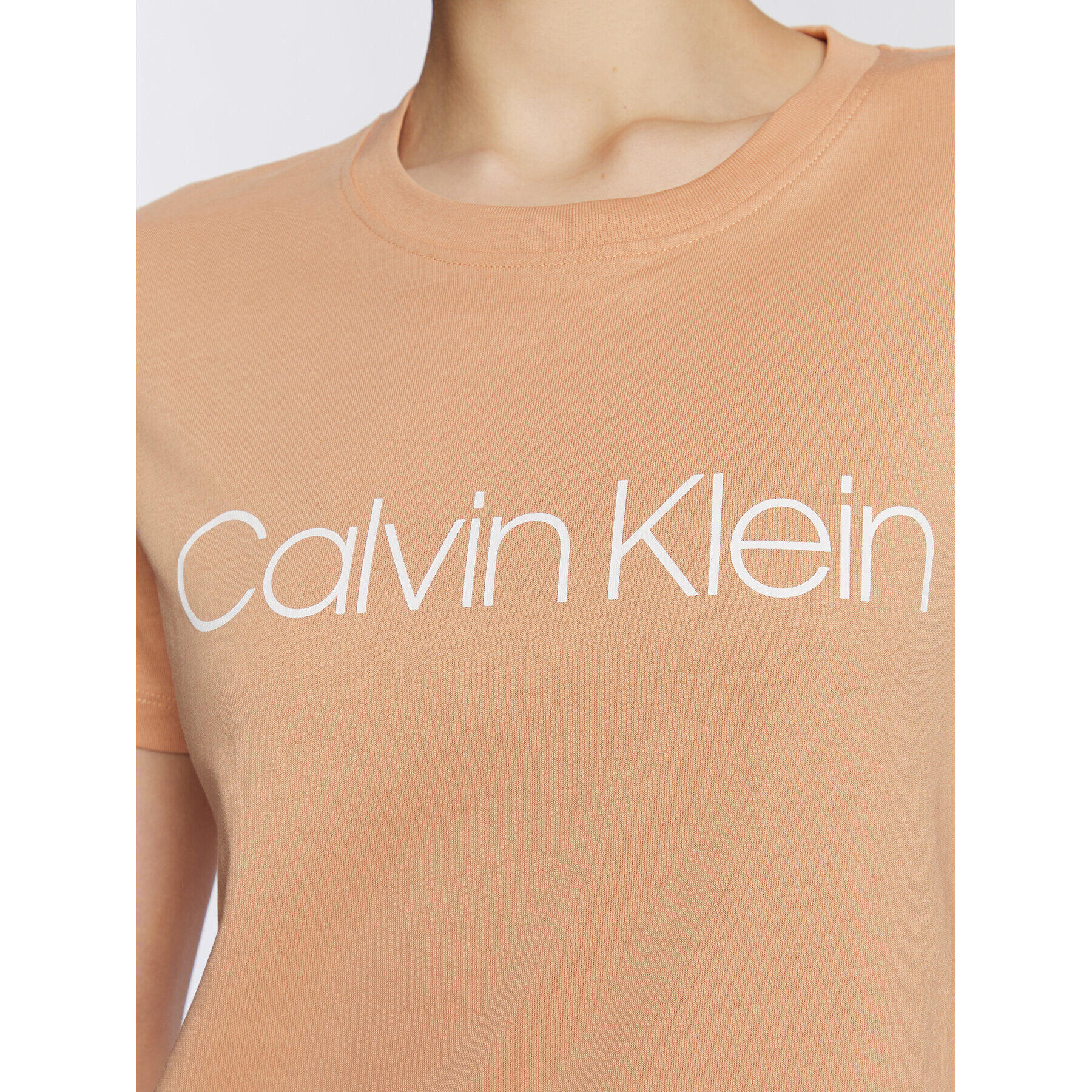 Calvin Klein Tričko Core Logo K20K202142 Béžová Regular Fit - Pepit.sk