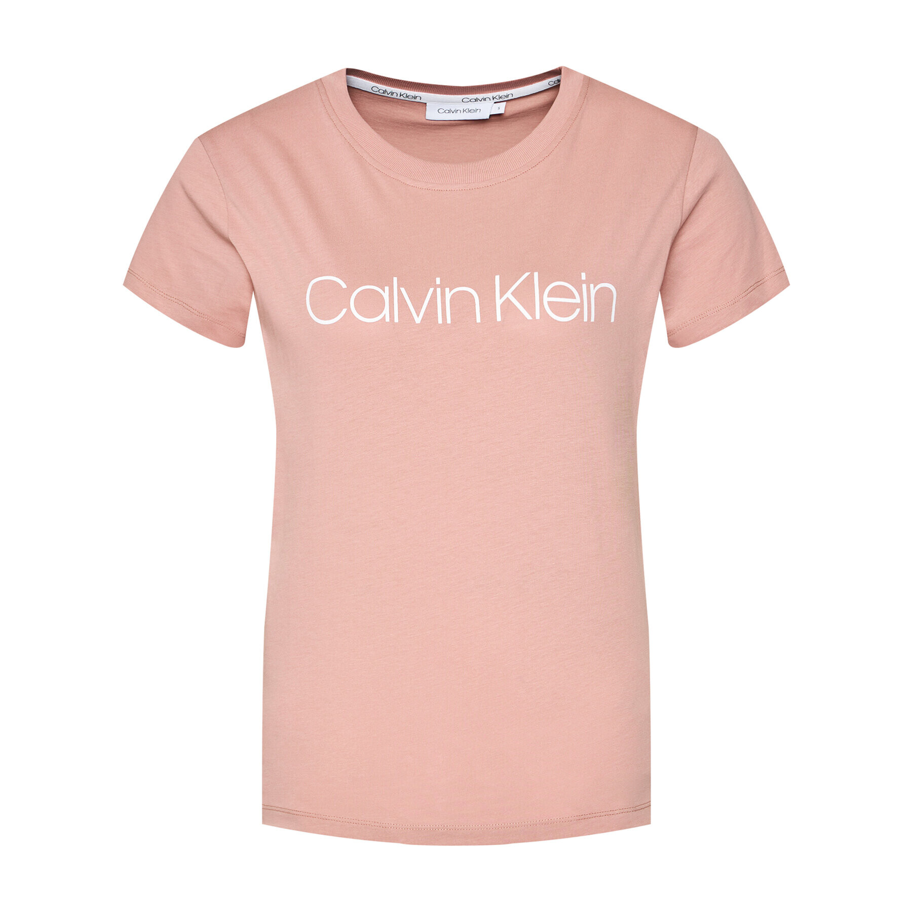 Calvin Klein Tričko Core Logo K20K202142 Ružová Regular Fit - Pepit.sk