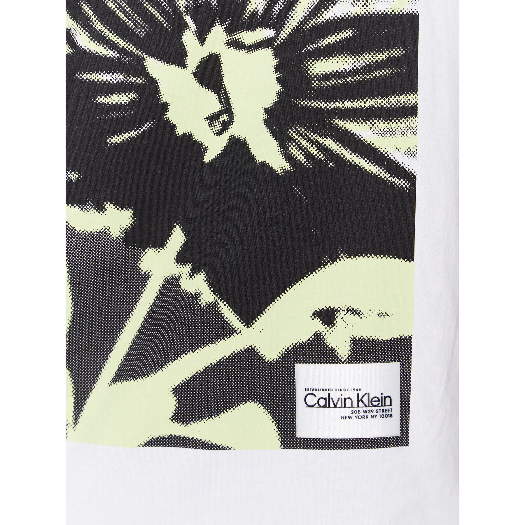 Calvin Klein Tričko Flower Print K20K205317 Biela Regular Fit - Pepit.sk