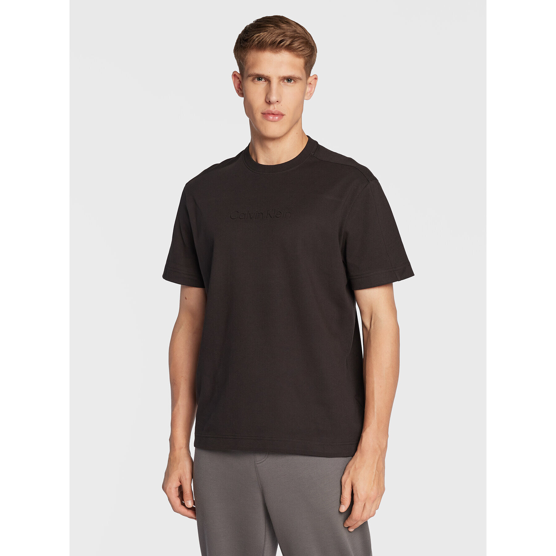 Calvin Klein Tričko K10K109900 Čierna Regular Fit - Pepit.sk