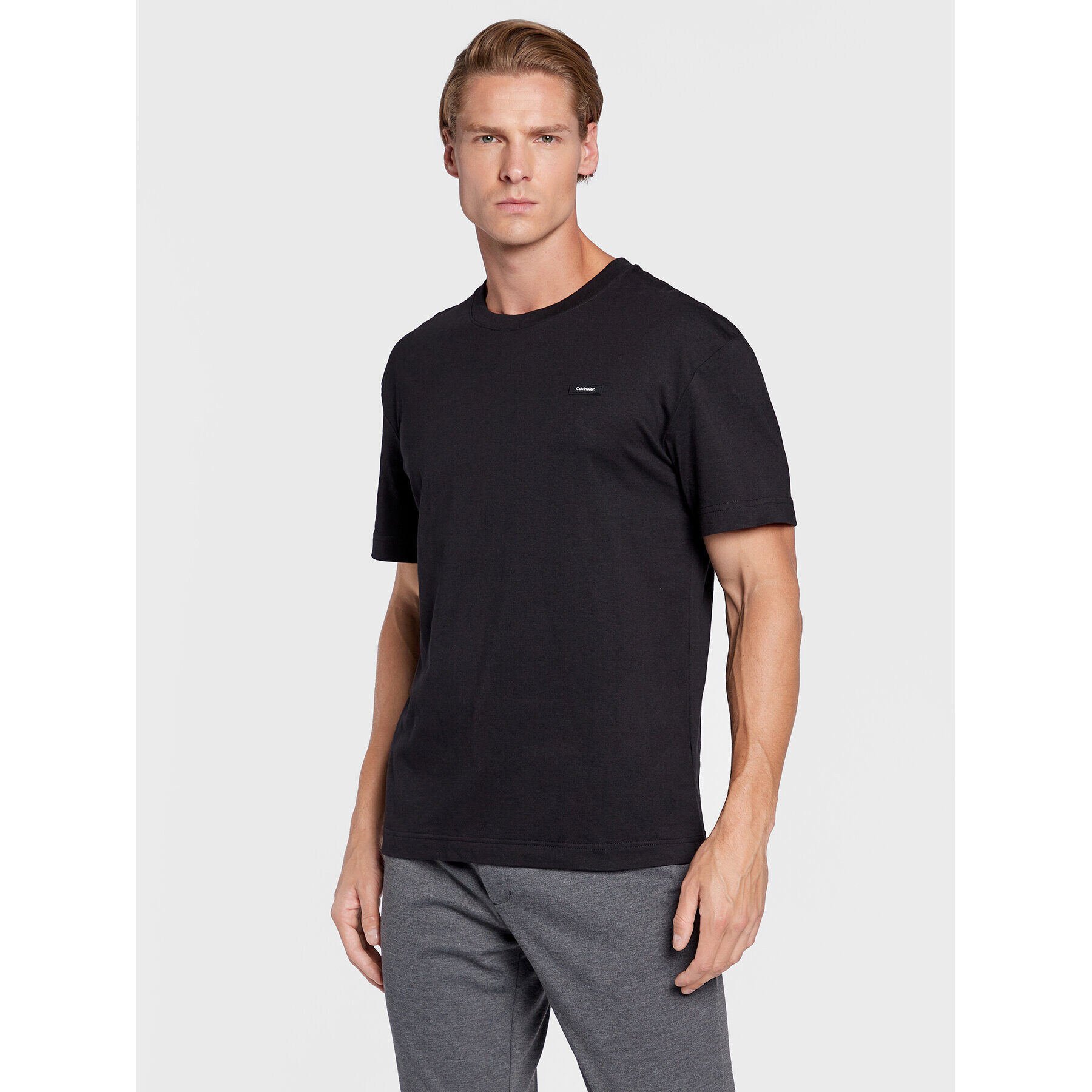 Calvin Klein Tričko K10K110669 Čierna Regular Fit - Pepit.sk