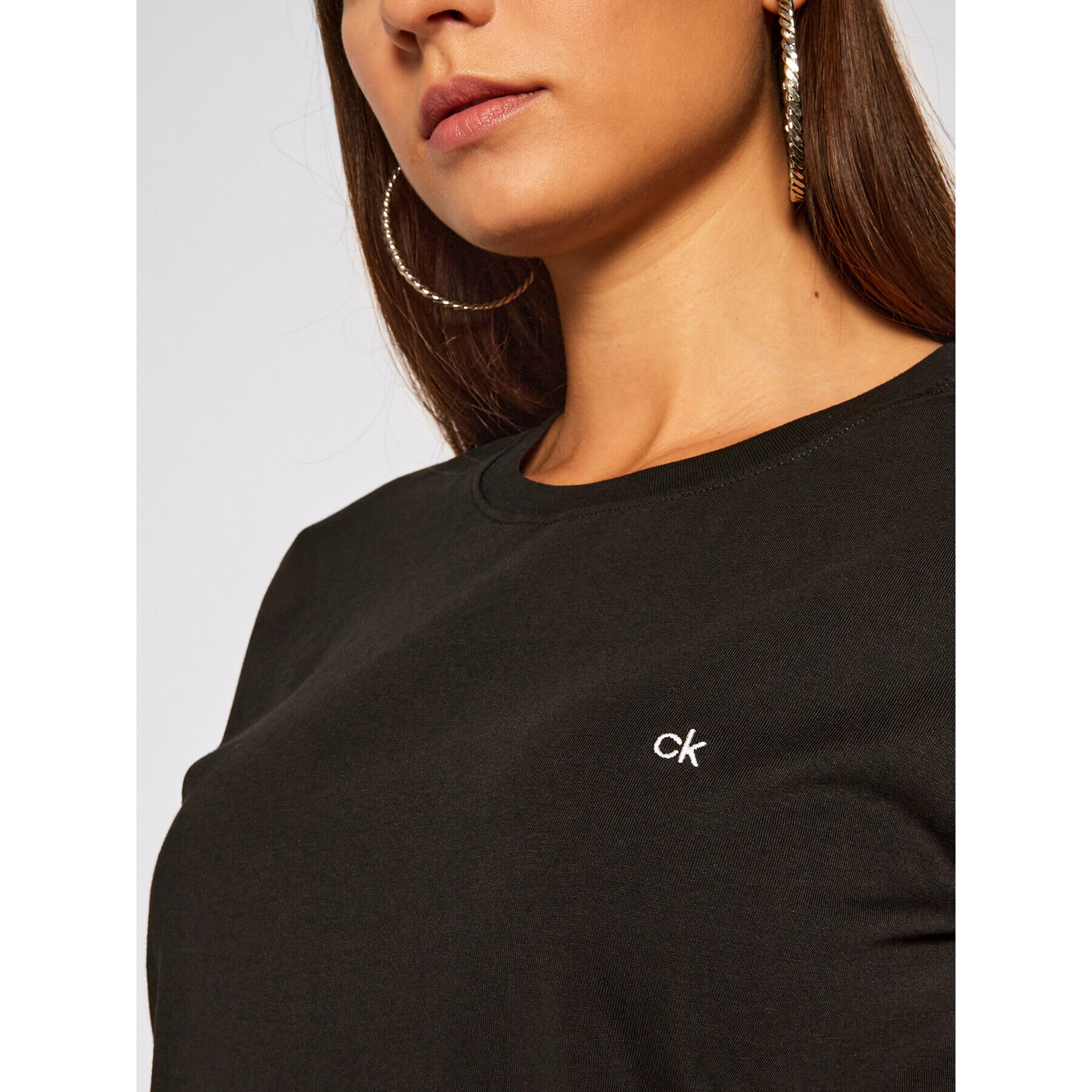 Calvin Klein Tričko Logo C-Neck K20K202132 Čierna Regular Fit - Pepit.sk