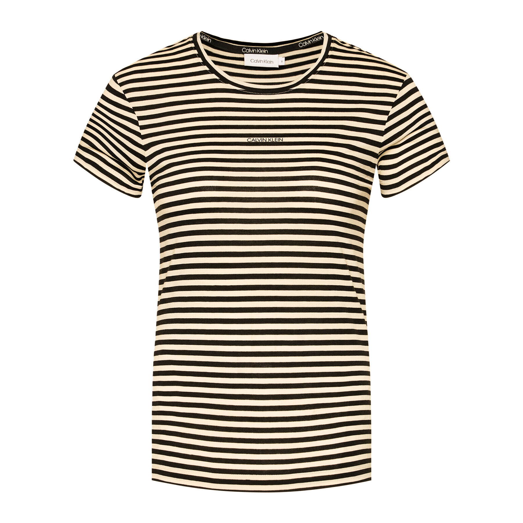 Calvin Klein Tričko Logo Stripe Ss K20K202147 Farebná Slim Fit - Pepit.sk