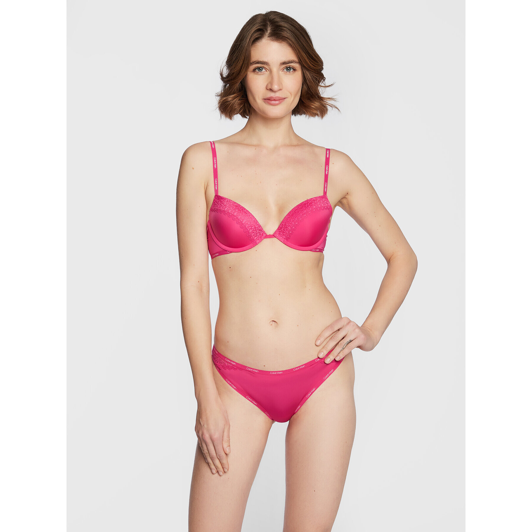 Calvin Klein Underwear Brazílske nohavičky 000QF5152E Ružová - Pepit.sk