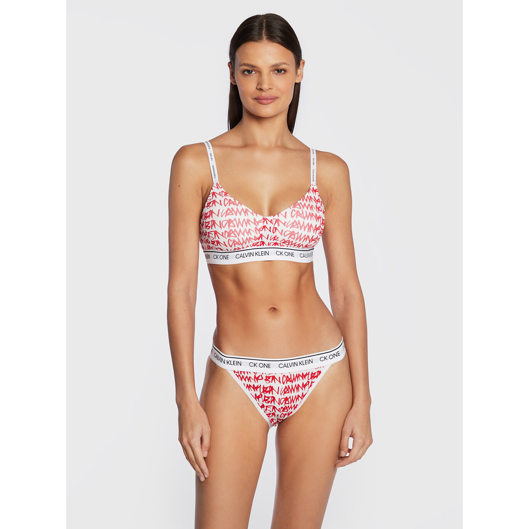 Calvin Klein Underwear Brazílske nohavičky 000QF5834E Biela - Pepit.sk