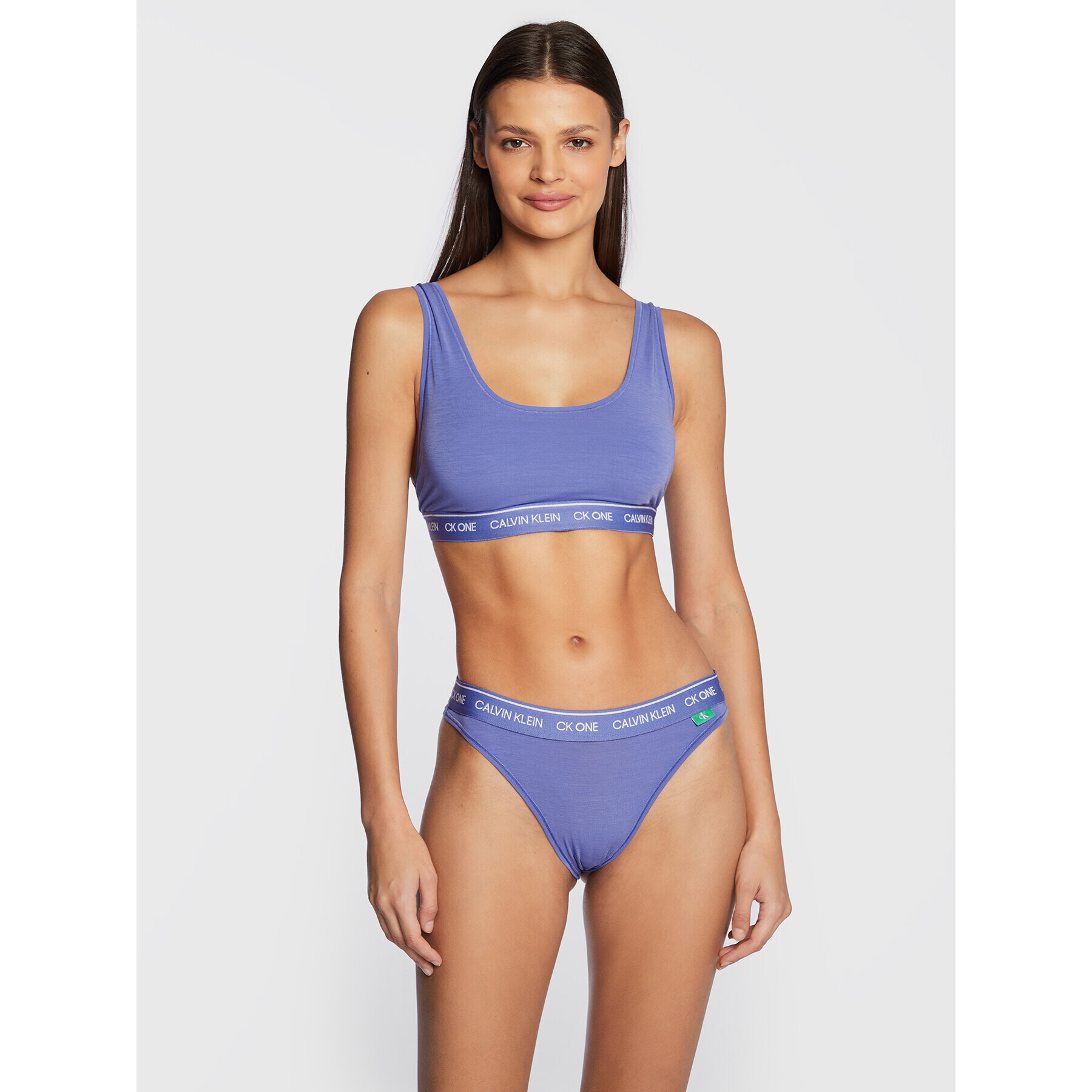 Calvin Klein Underwear Brazílske nohavičky 000QF6505E Modrá - Pepit.sk