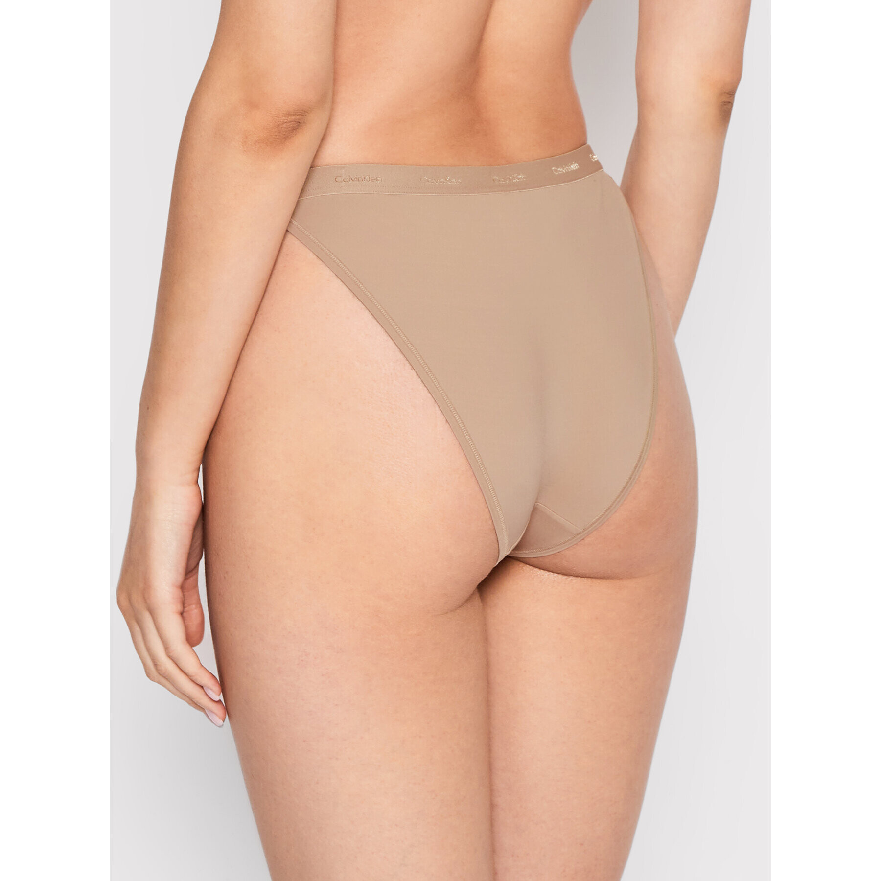 Calvin Klein Underwear Brazílske nohavičky 000QF6760E Béžová - Pepit.sk