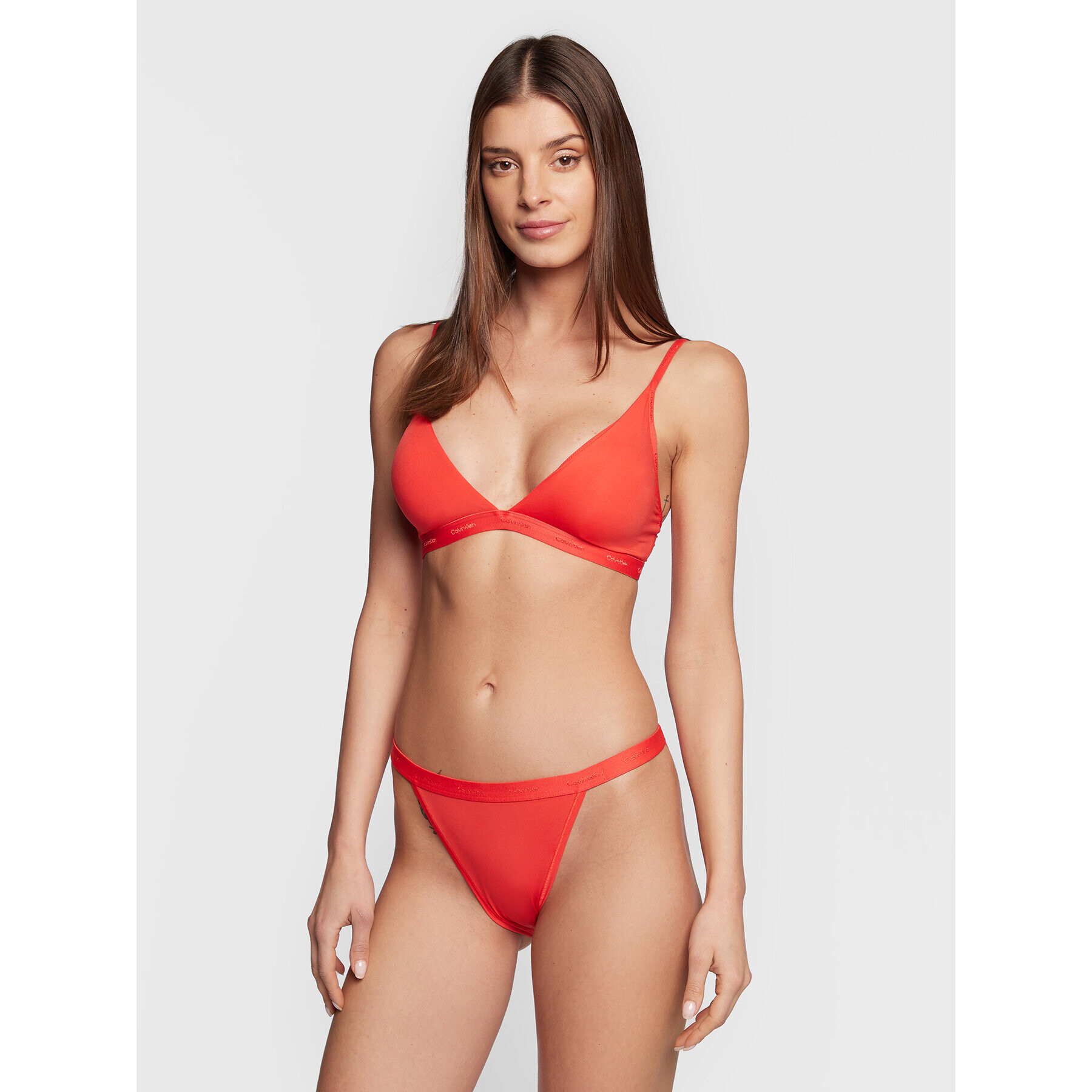 Calvin Klein Underwear Brazílske nohavičky 000QF6760E Červená - Pepit.sk