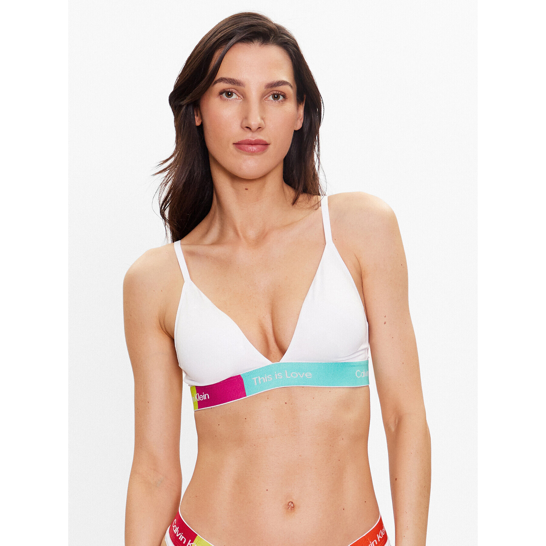 Calvin Klein Underwear Podprsenka Bralette 000QF7254E Biela - Pepit.sk