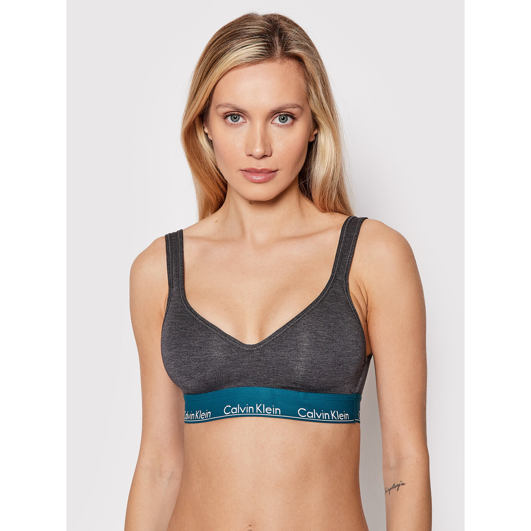 Calvin Klein Underwear Podprsenkový top 000QF5490E Sivá - Pepit.sk