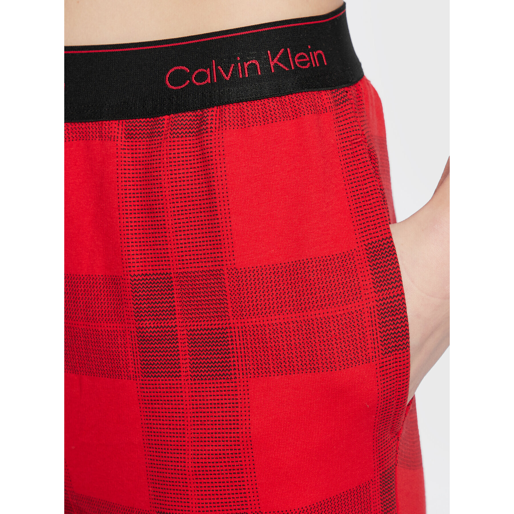 Calvin Klein Underwear Pyžamové nohavice 000QS6954E Červená Tapered Fit - Pepit.sk